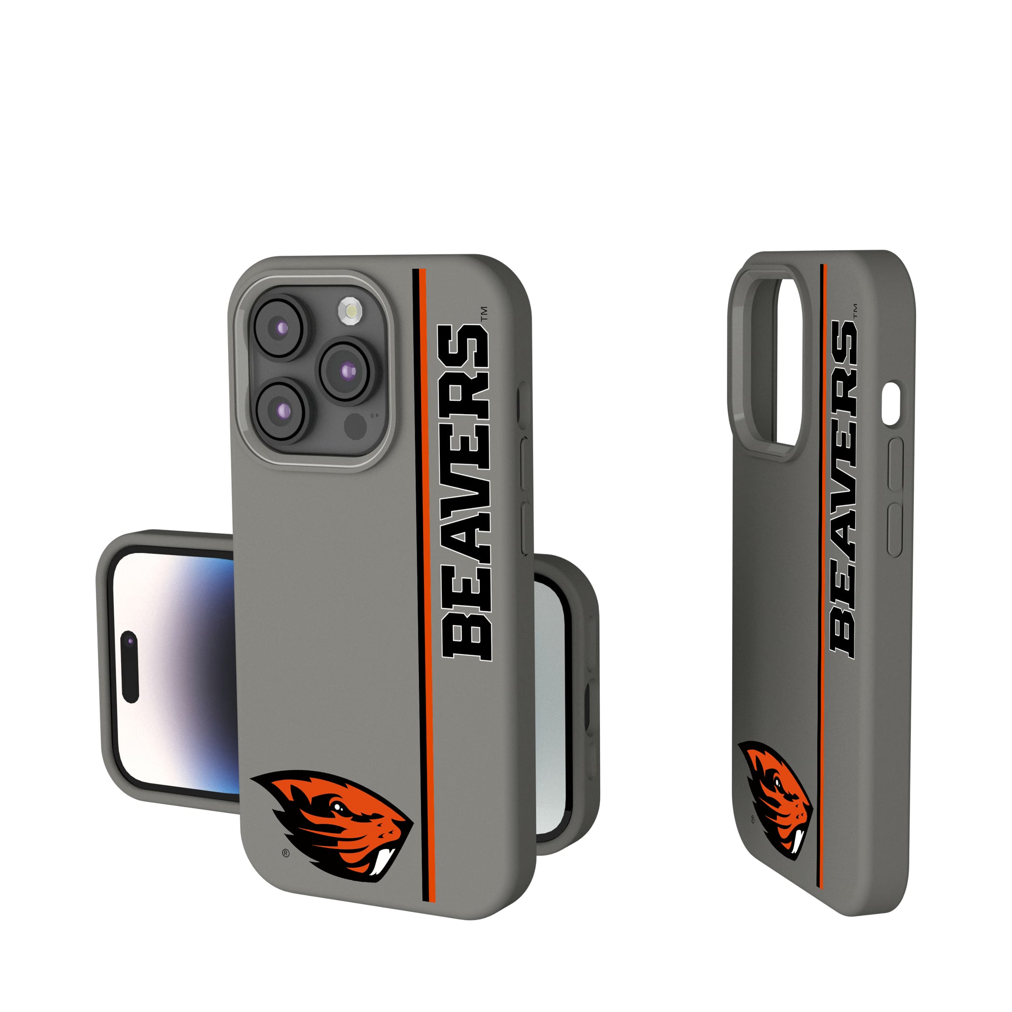 Oregon State University Beavers Sidebar iPhone Soft Touch Phone Case for Apple iPhone