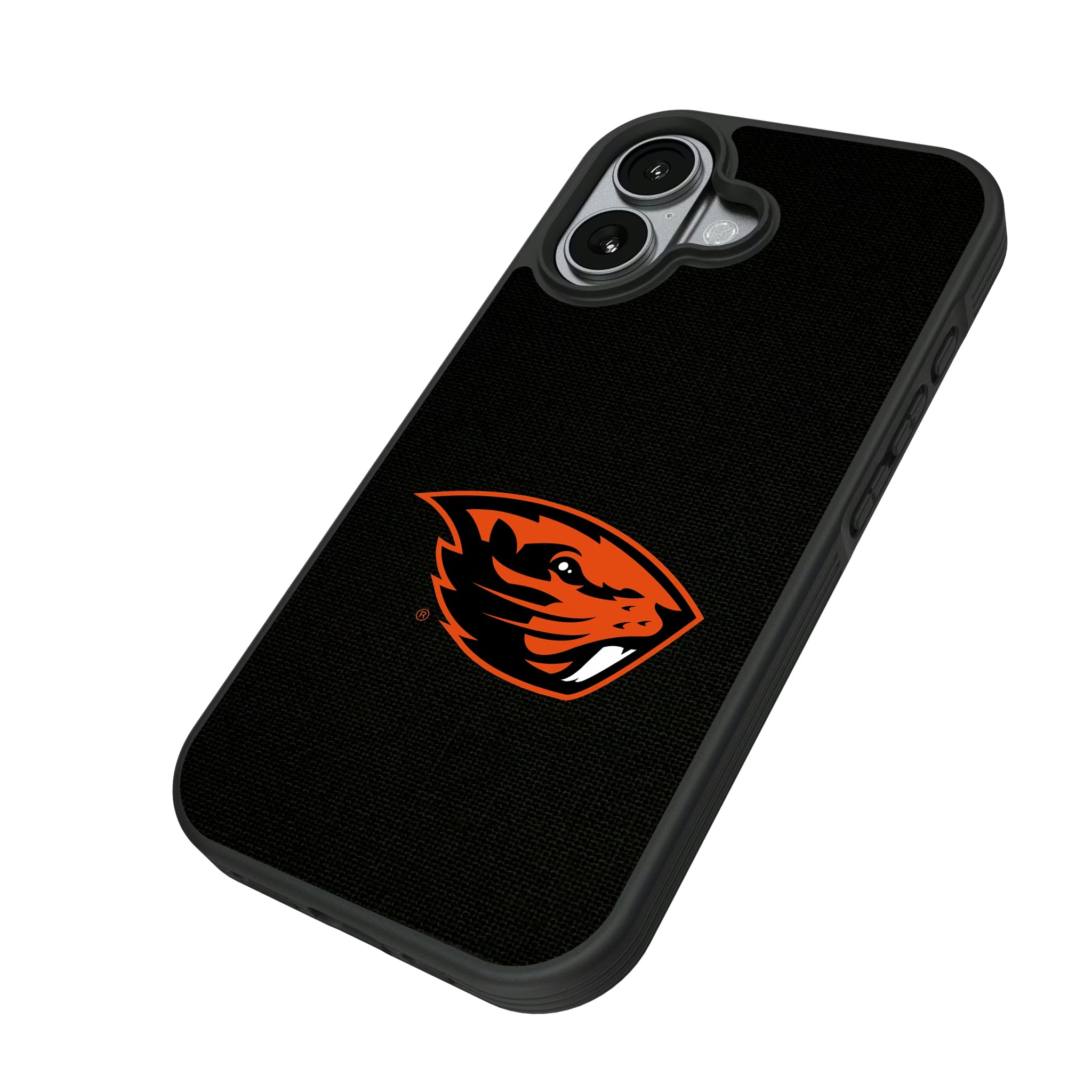 Oregon State University Beavers Solid iPhone Bump Phone Case for Apple iPhone - Isometric View#Device_iPhone 17