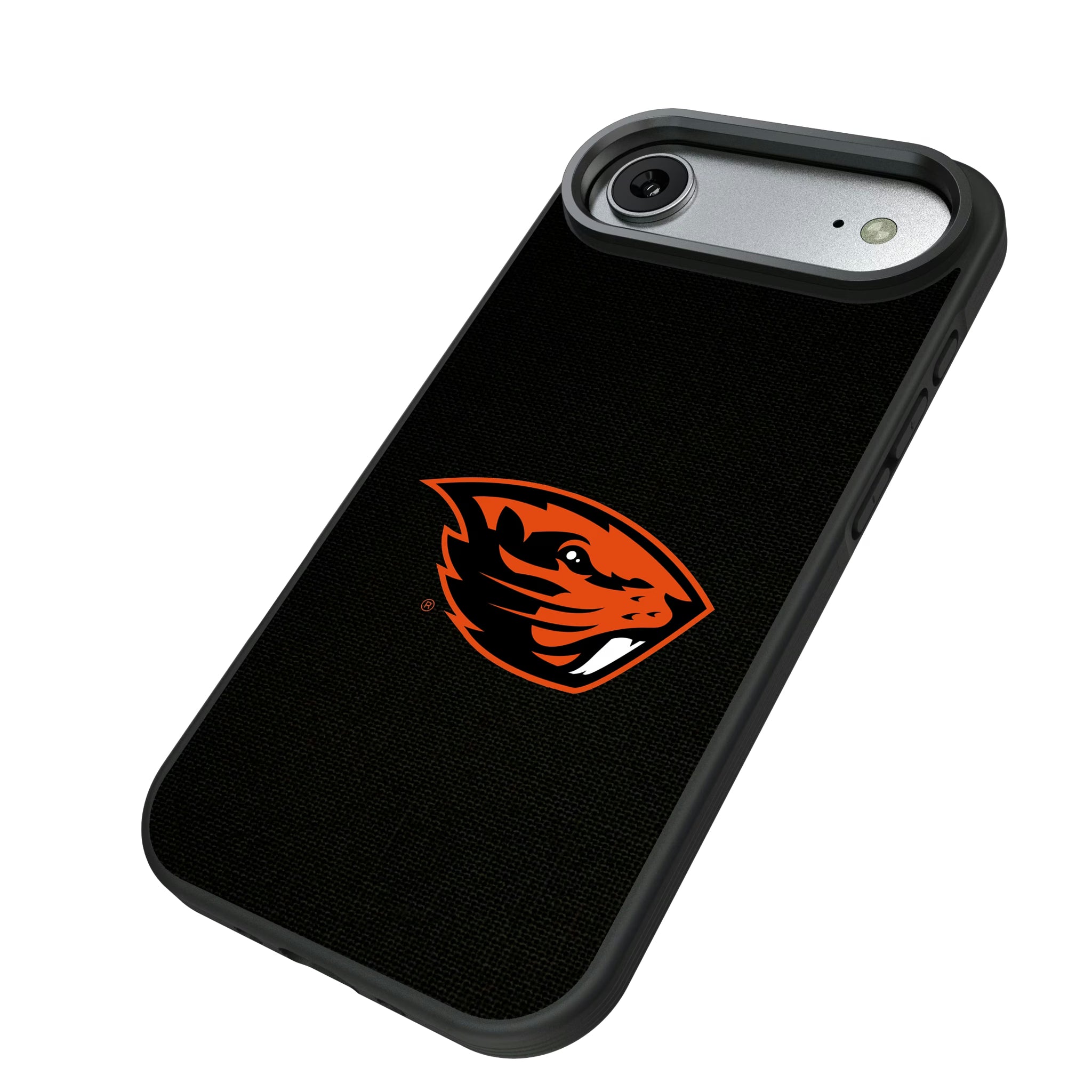 Oregon State University Beavers Solid iPhone Bump Phone Case for Apple iPhone - Isometric View#Device_iPhone Air