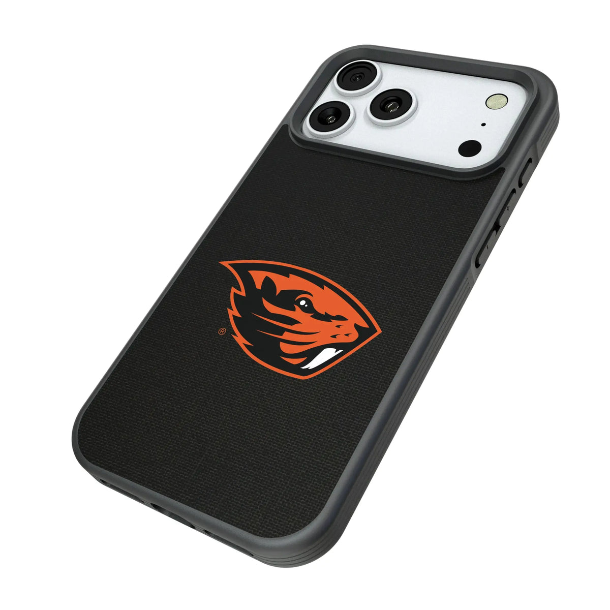 Oregon State University Beavers Solid iPhone Bump Phone Case for Apple iPhone - Isometric View#Device_iPhone 18 Pro Max