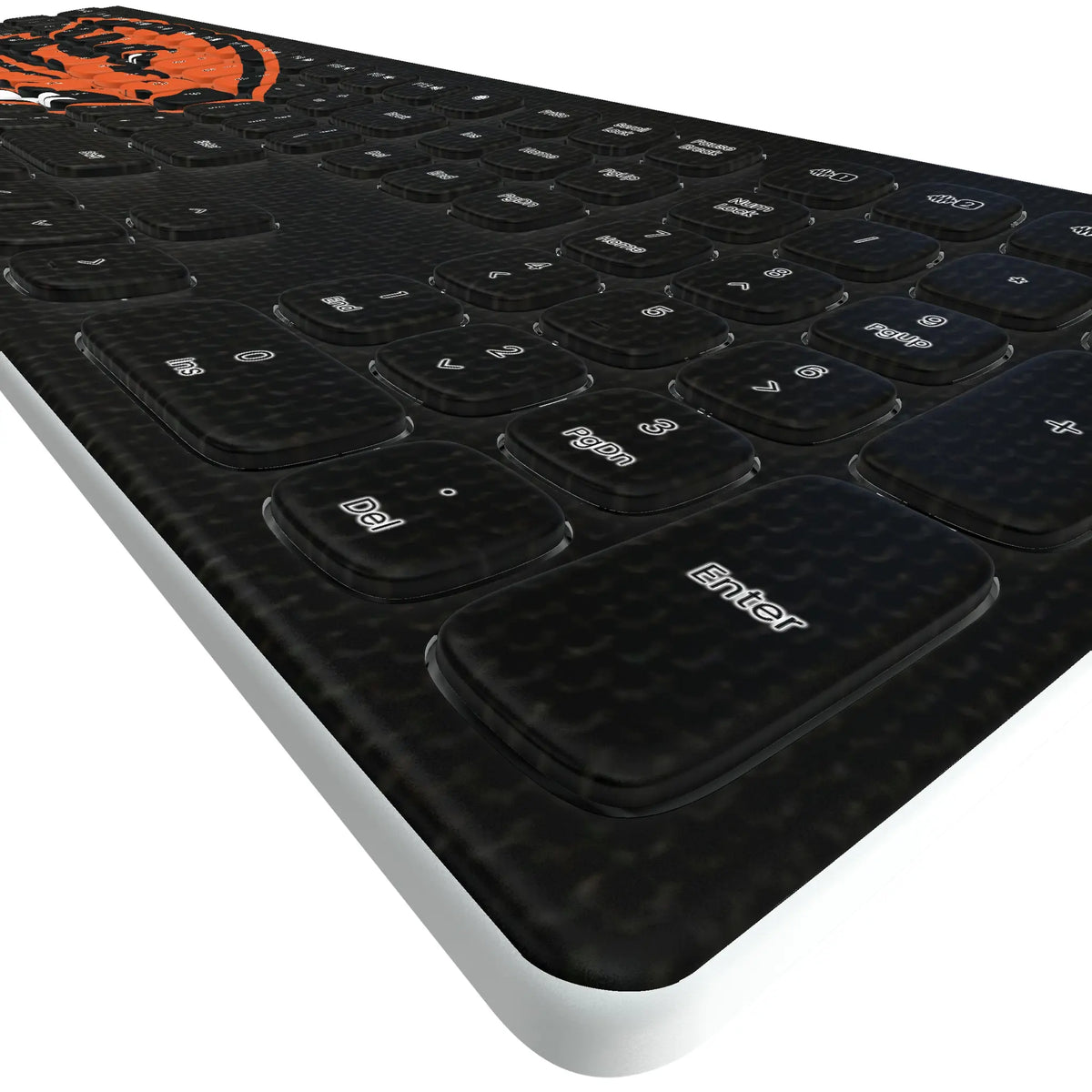 Oregon State University Beavers Solid KKB605 Curved Wireless Keyboard - Detail