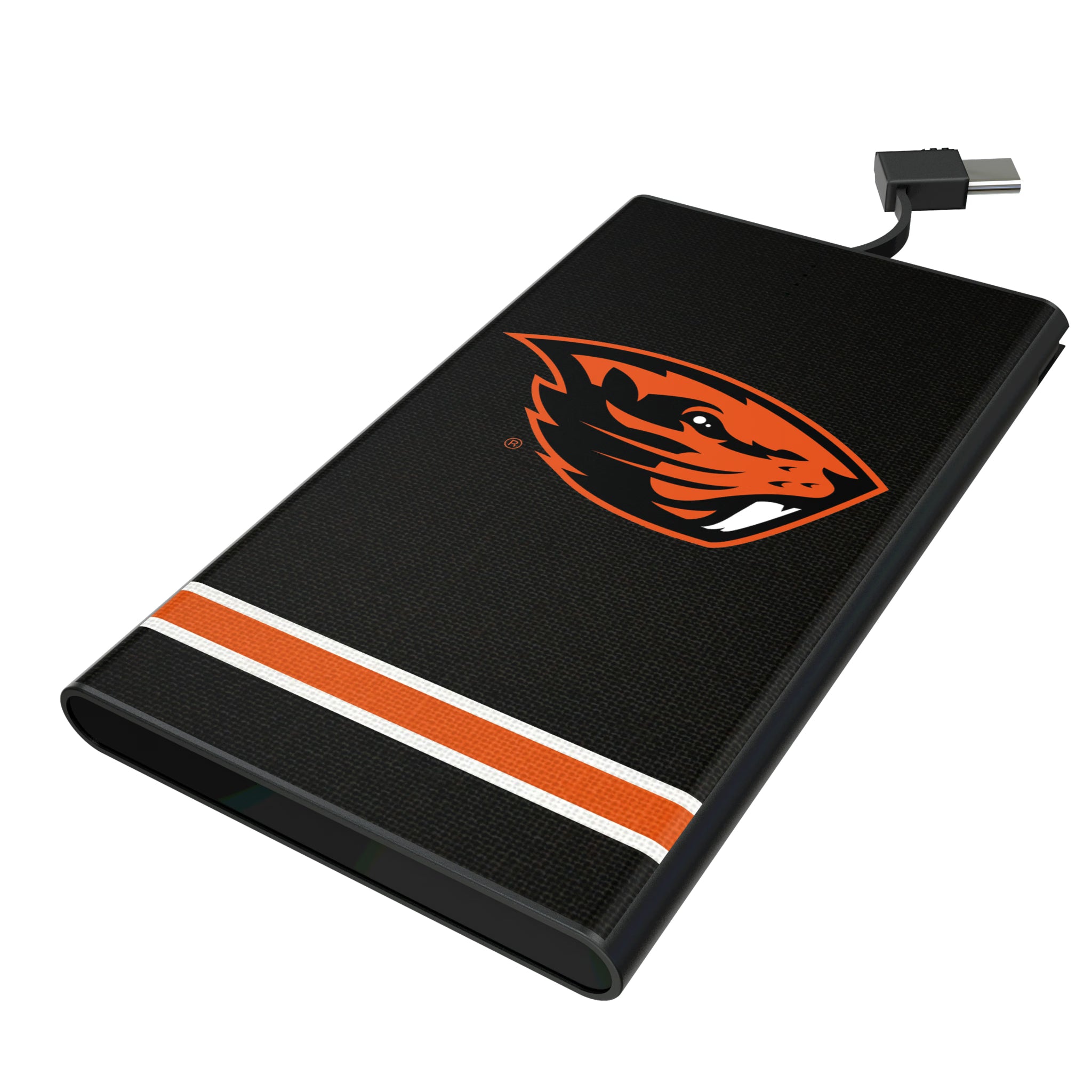 Oregon State University Beavers Stripe 5000mAh Flat Powerbank
