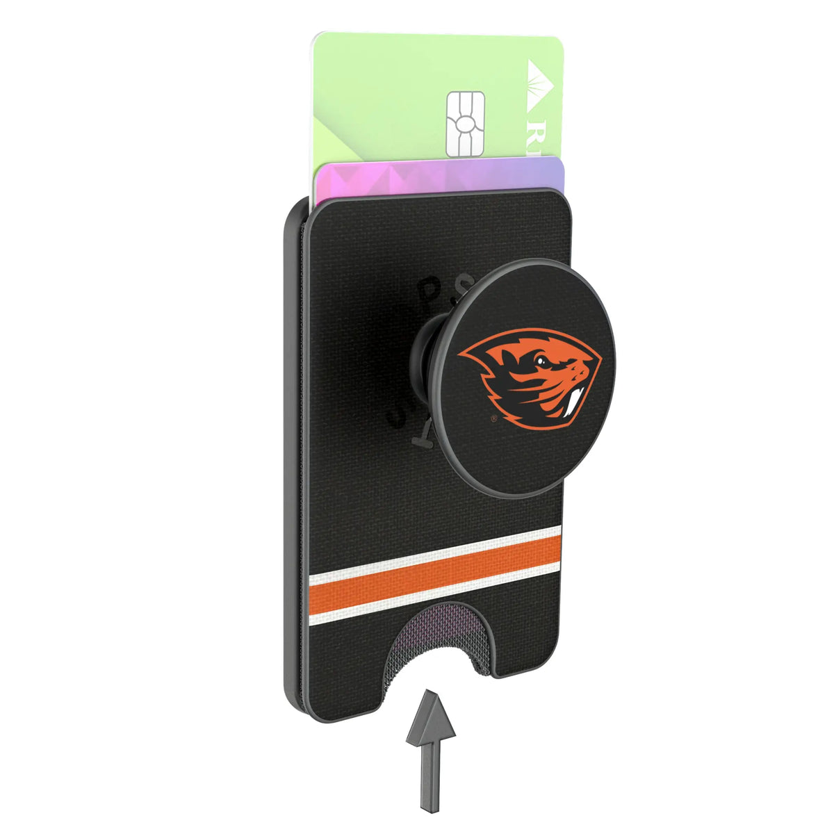 Oregon State University Beavers Stripe Popsockets Wallet Magnetic - Detail