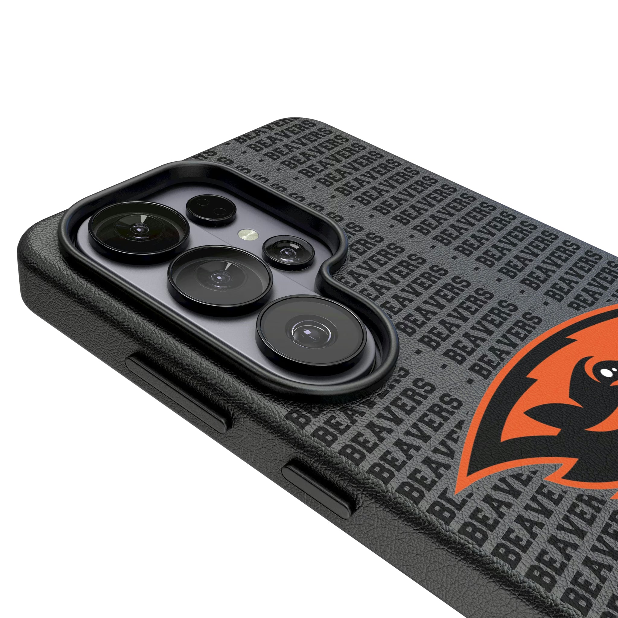 Oregon State University Beavers Text Backdrop Galaxy MagSafe Compatible Phone Case for Samsung Galaxy - Detail