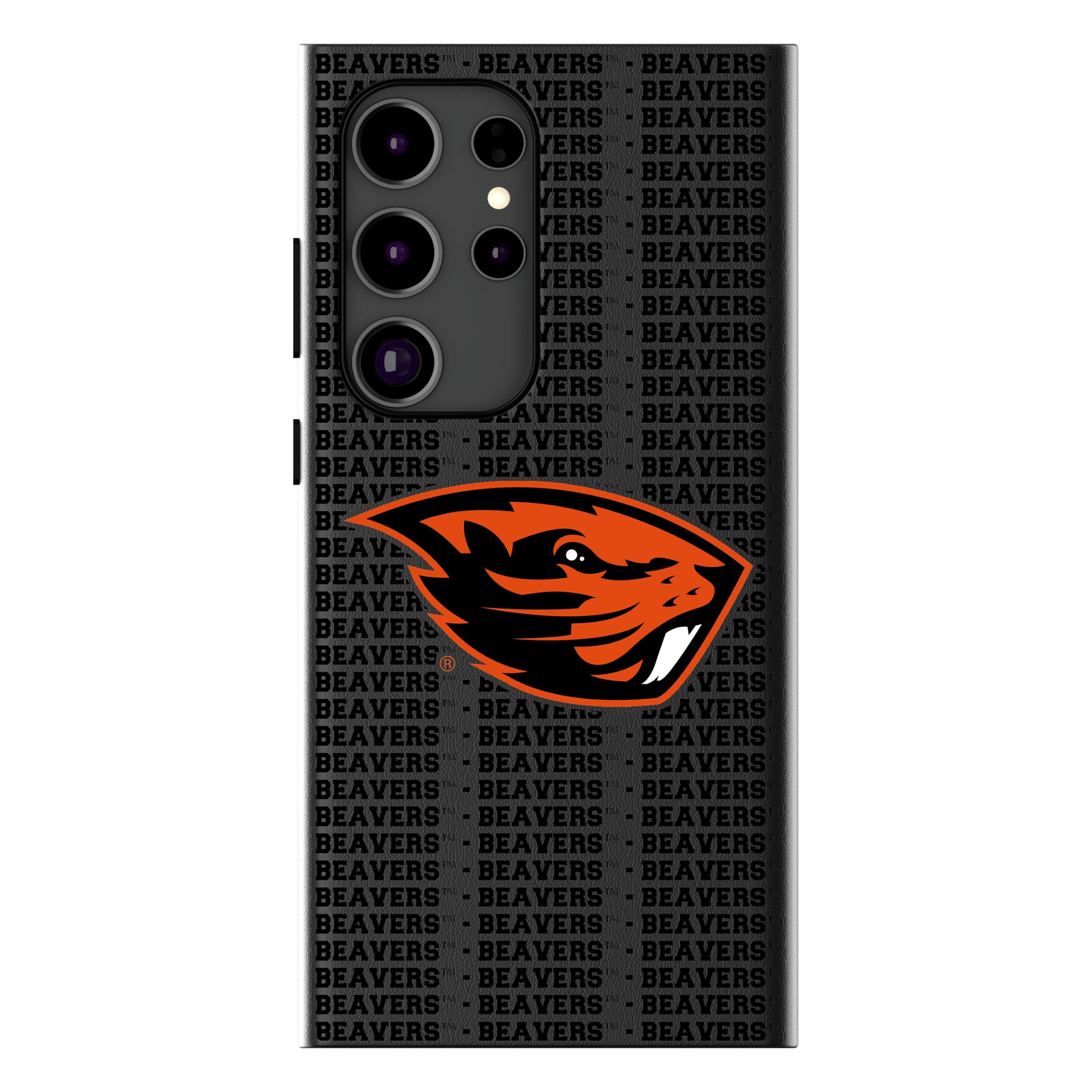 Oregon State University Beavers Text Backdrop Galaxy MagSafe Compatible Phone Case for Samsung Galaxy