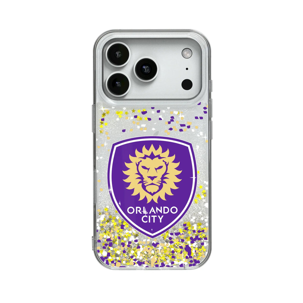 Orlando City Soccer Club Confetti Glitter Phone Case for Apple iPhone