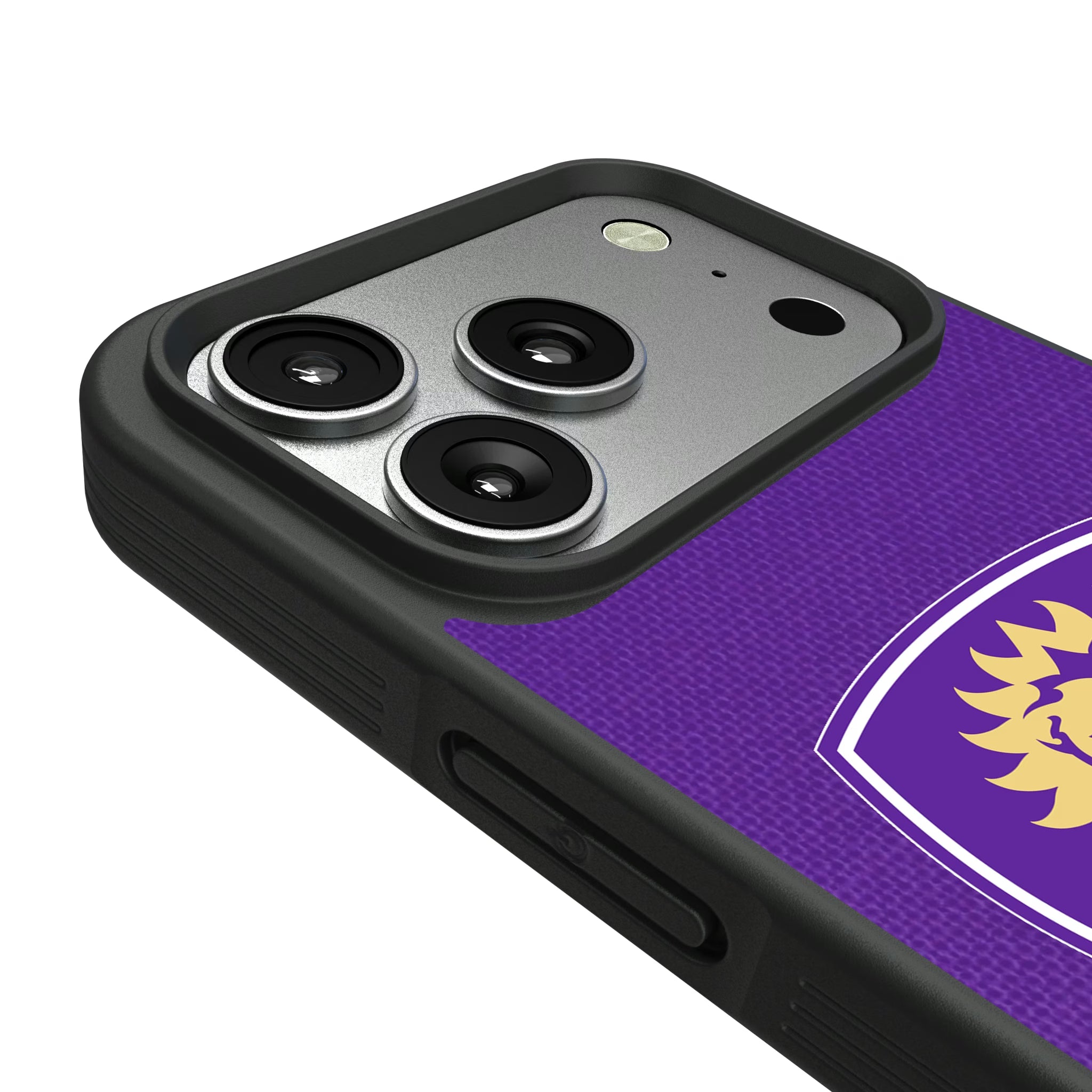 Orlando City Soccer Club Diagonal Stripe iPhone Bump Phone Case for Apple iPhone - Detail#Device_iPhone 17 Pro