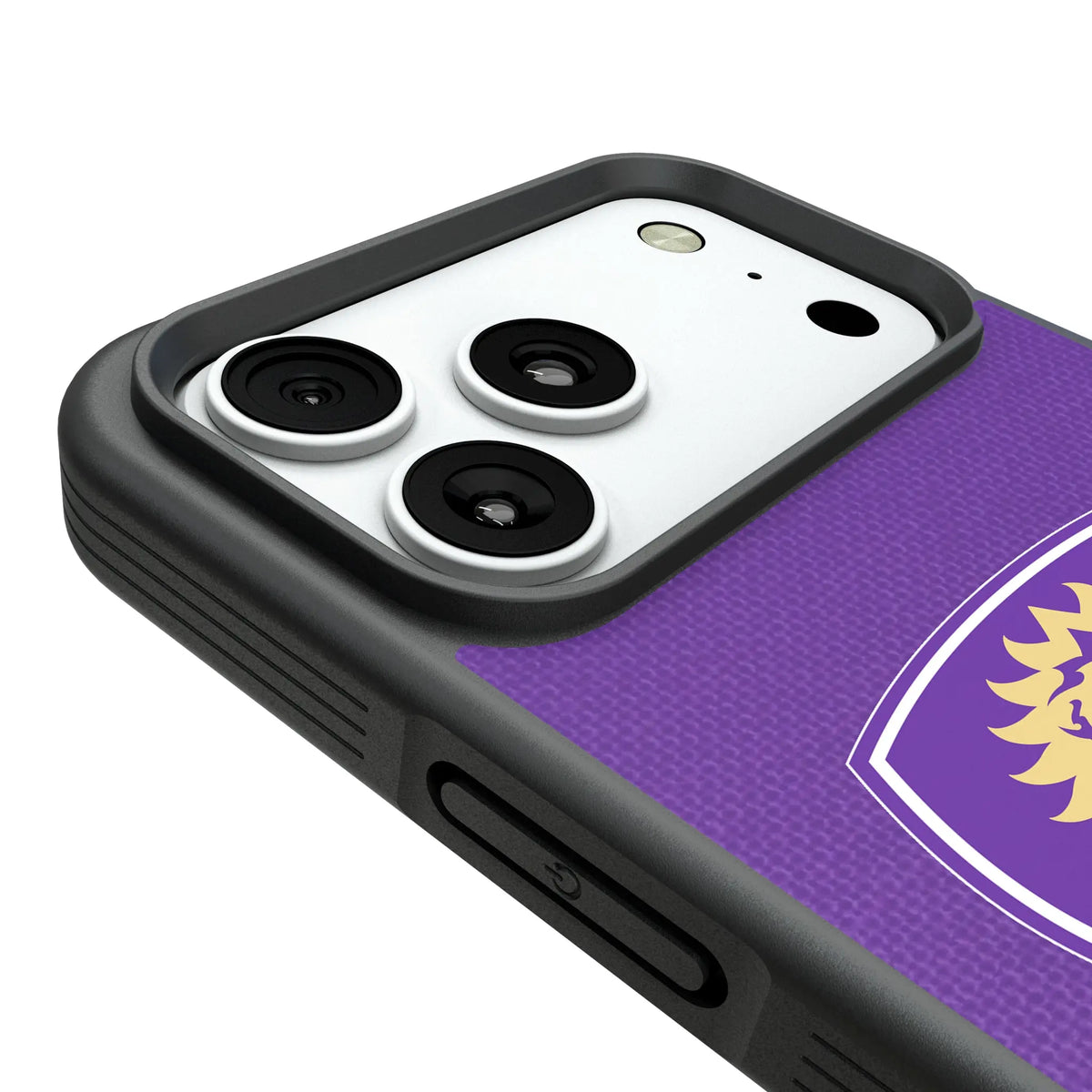 Orlando City Soccer Club Diagonal Stripe iPhone Bump Phone Case for Apple iPhone - Detail#Device_iPhone 18 Pro Max
