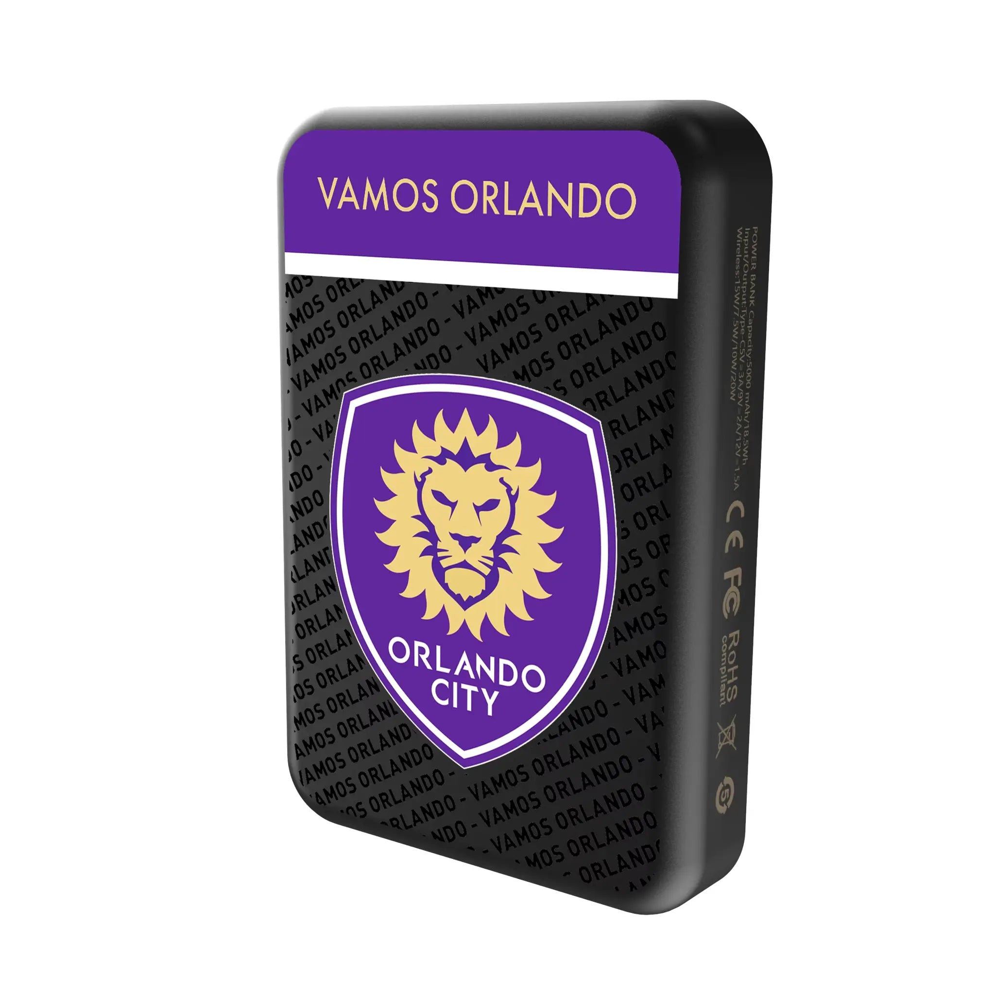 Orlando City Soccer Club Endzone Plus Wireless Mag Power Bank