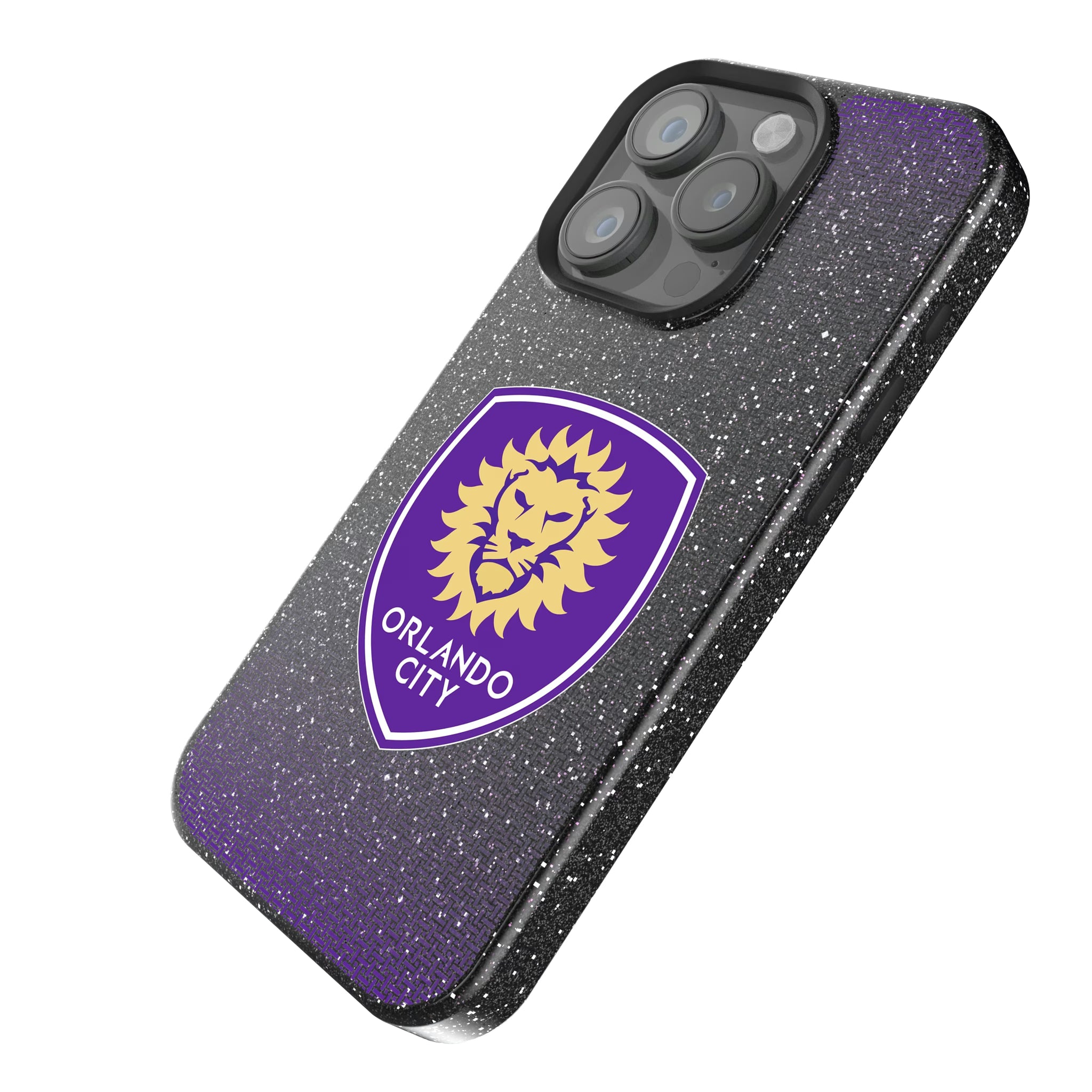 Orlando City Soccer Club Linen iPhone Bling Phone Case for Apple iPhone - Isometric View