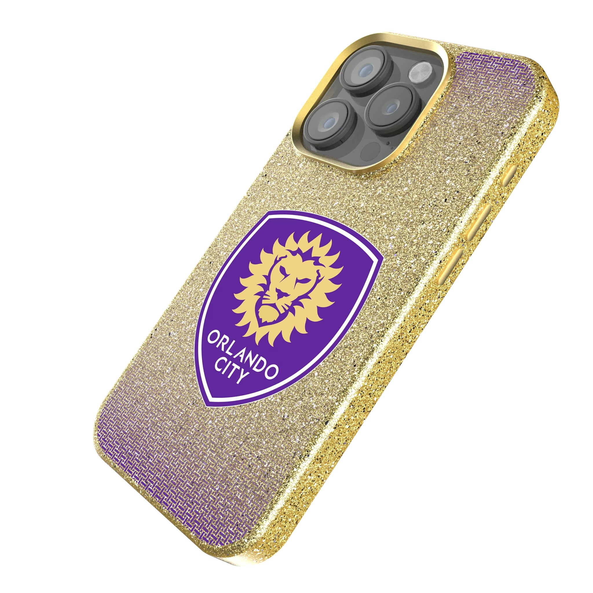 Orlando City Soccer Club Linen iPhone Bling Phone Case for Apple iPhone - Isometric View
