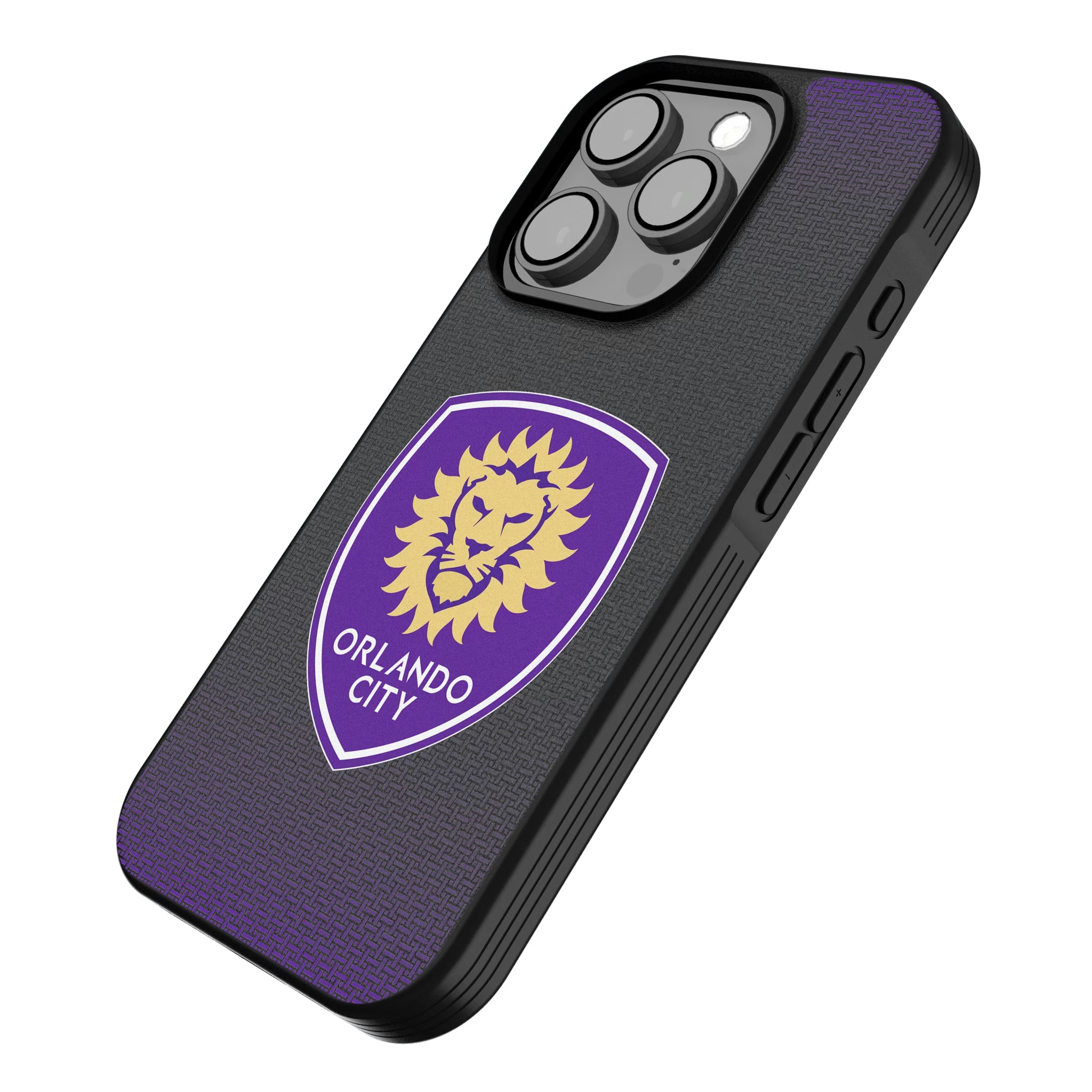 Orlando City Soccer Club Linen iPhone Bump Phone Case for Apple iPhone - Isometric View