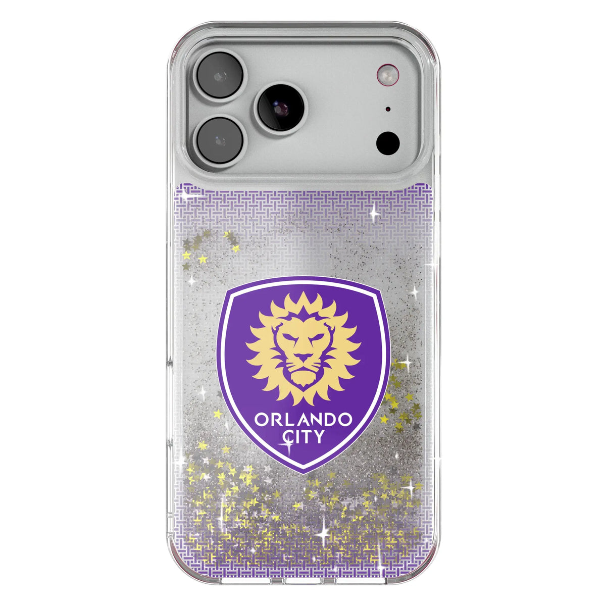 Orlando City Soccer Club Linen Glitter Phone Case for Apple iPhone