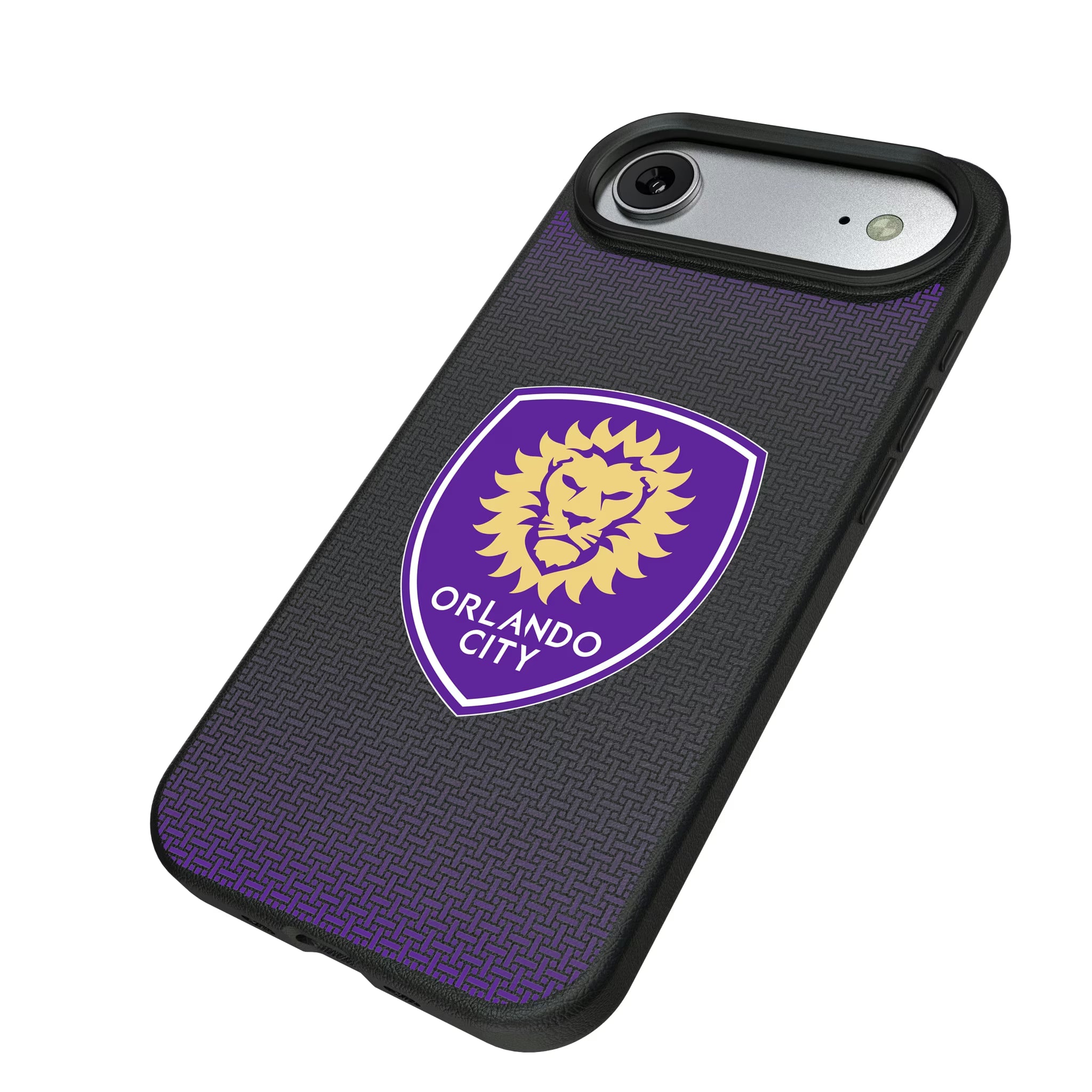 Orlando City Soccer Club Linen iPhone MagSafe Compatible Phone Case for Apple iPhone - Isometric View#Device_iPhone Air
