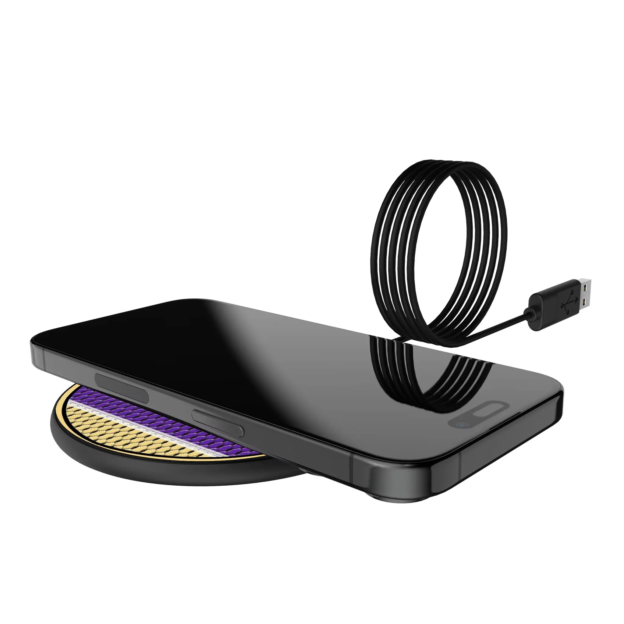 Orlando City Soccer Club Mesh 15-Watt Wireless Charger - Lifestyle