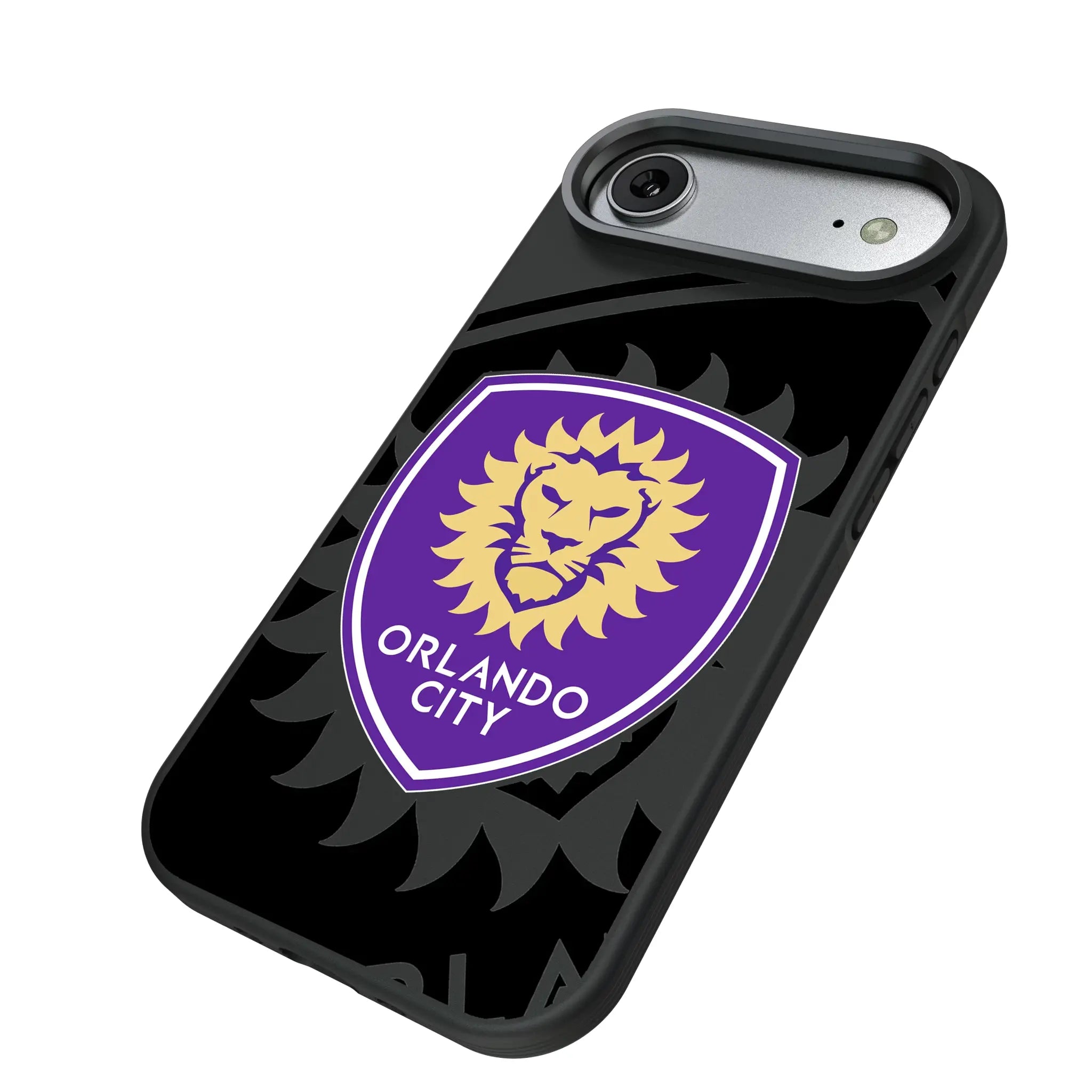 Orlando City Soccer Club Monocolor Tilt iPhone Bump Phone Case for Apple iPhone - Isometric View#Device_iPhone Air