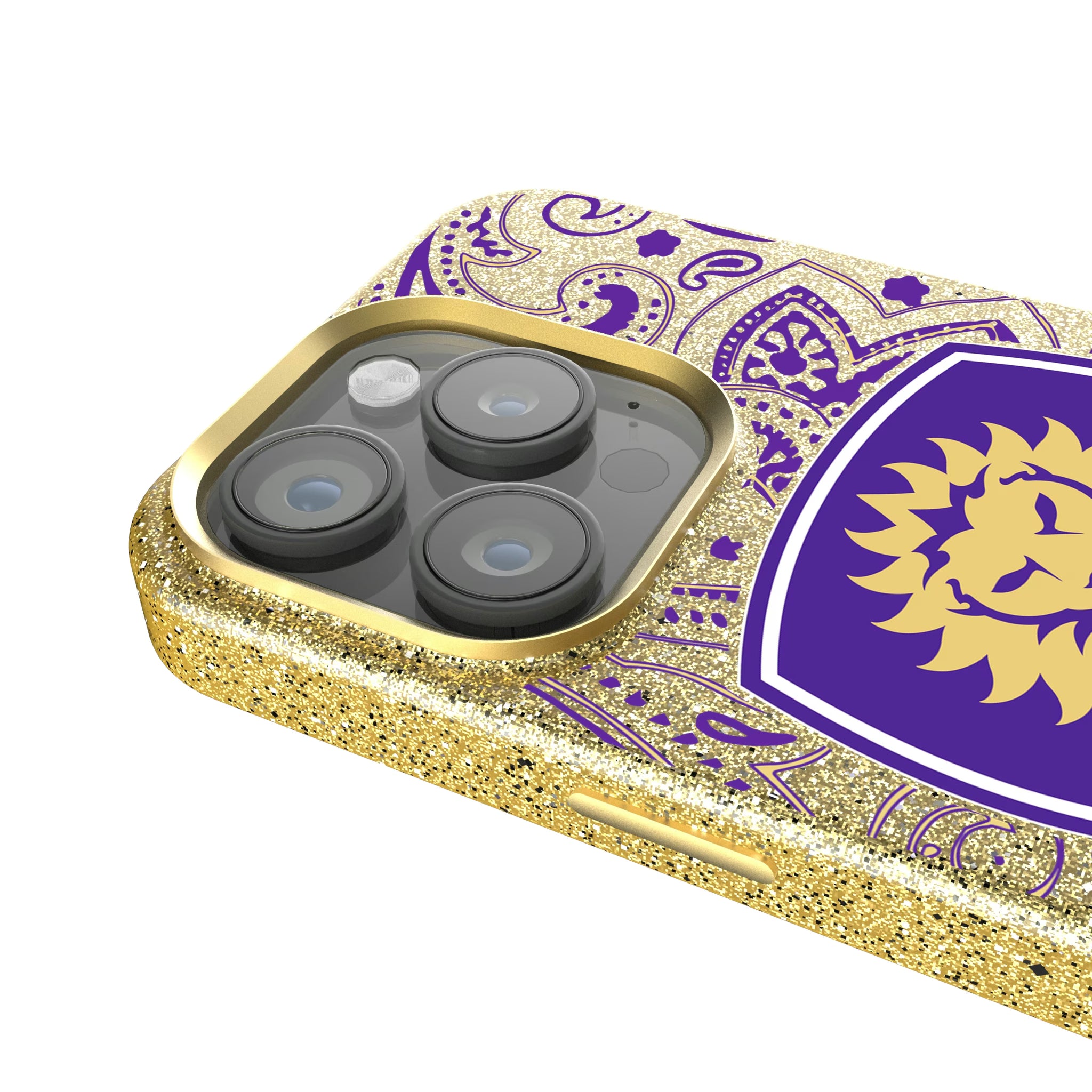 Orlando City Soccer Club Paisley iPhone Bling Phone Case for Apple iPhone - Detail