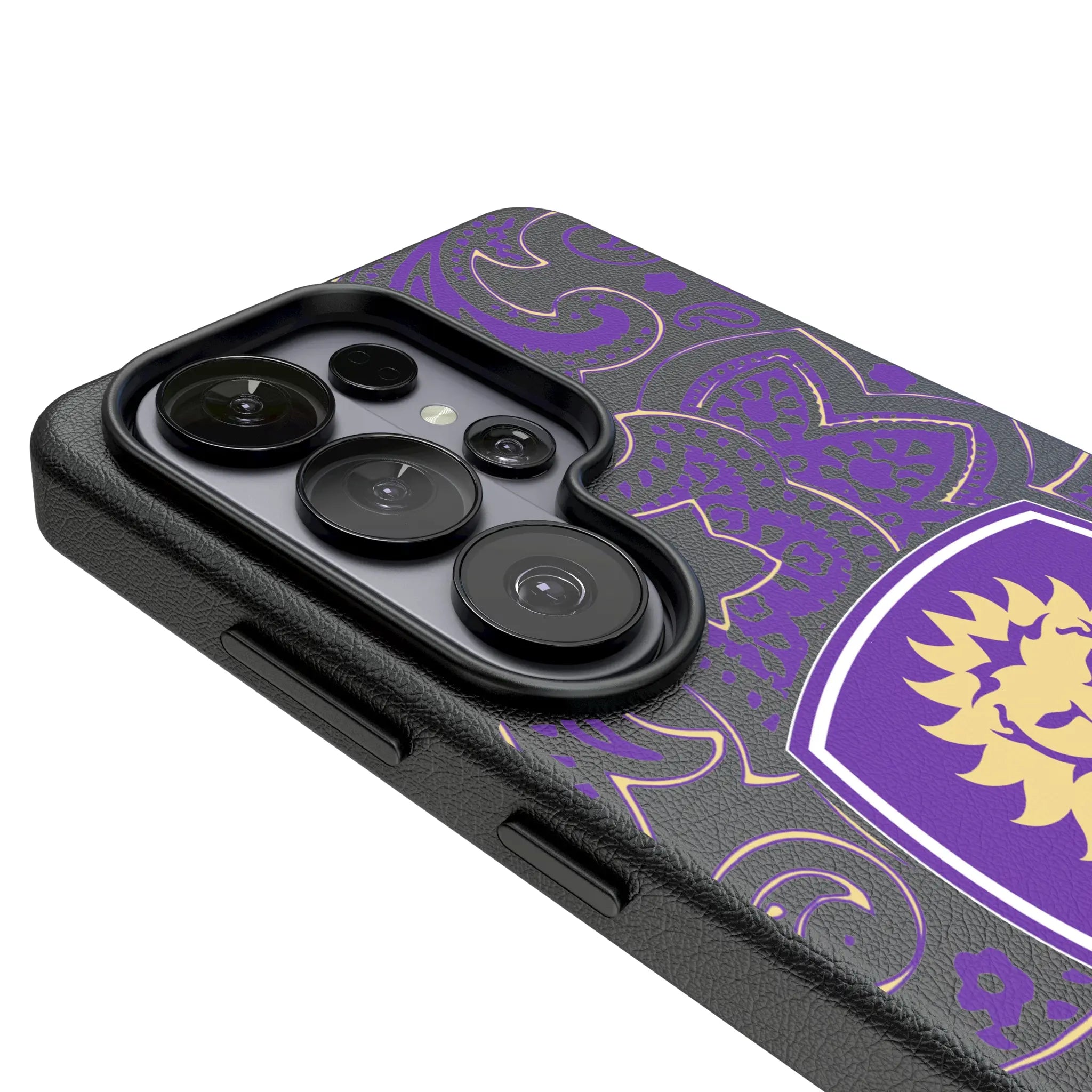 Orlando City Soccer Club Paisley Galaxy MagSafe Compatible Phone Case for Samsung Galaxy - Detail#Device_Galaxy S26 Ultra