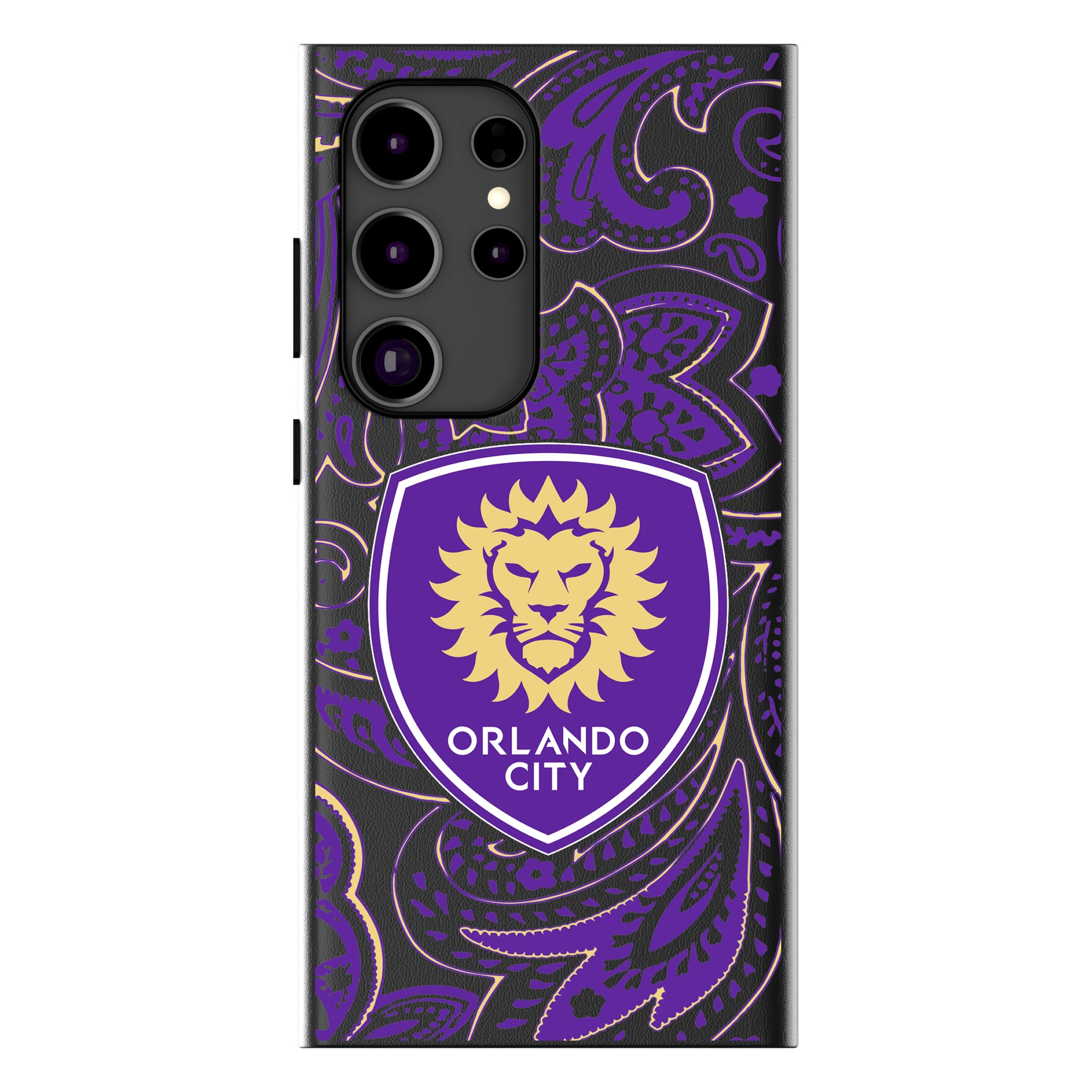 Orlando City Soccer Club Paisley Galaxy MagSafe Compatible Phone Case for Samsung Galaxy