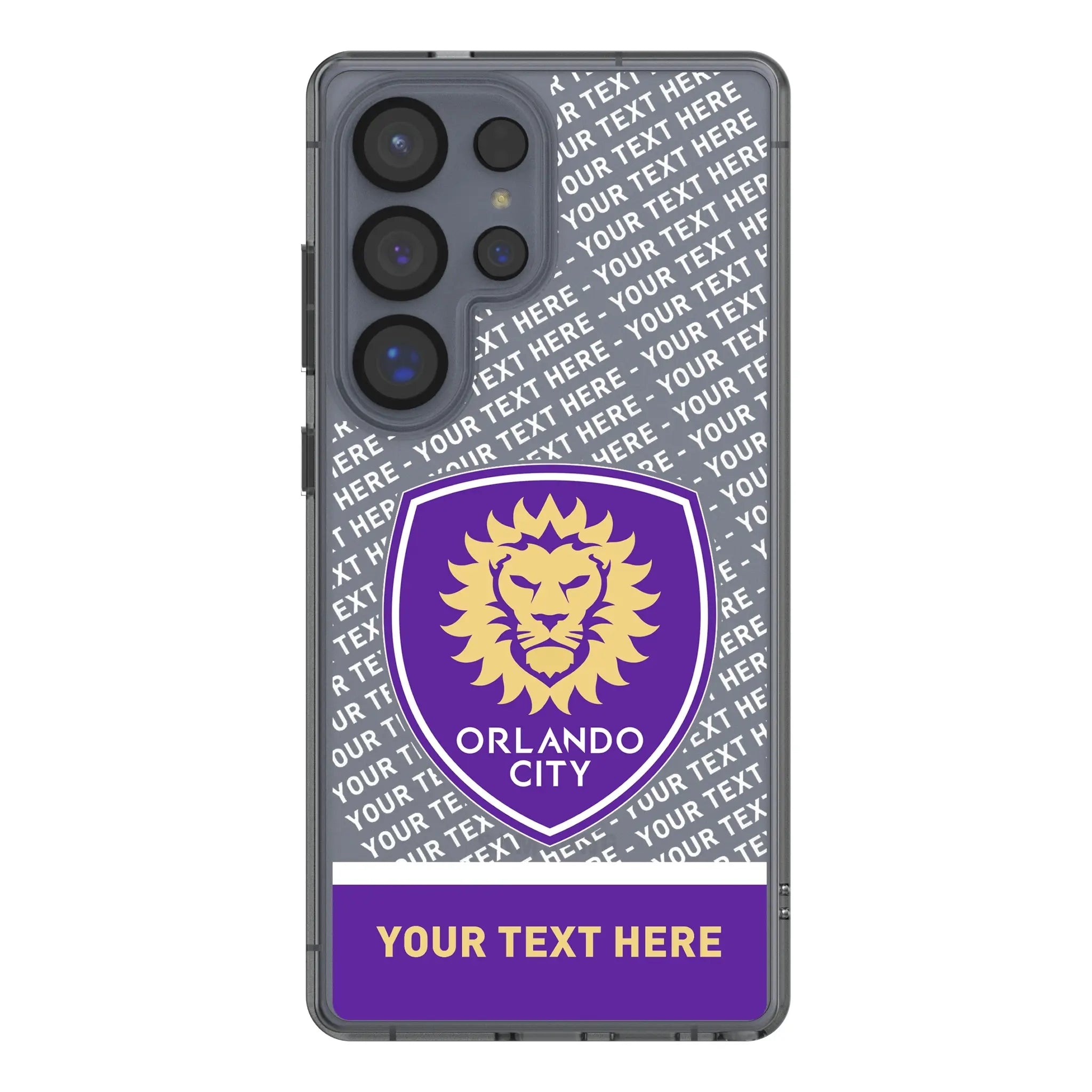 Orlando City Soccer Club Personalized EndZone Plus Galaxy Clear Phone Case for Samsung Galaxy