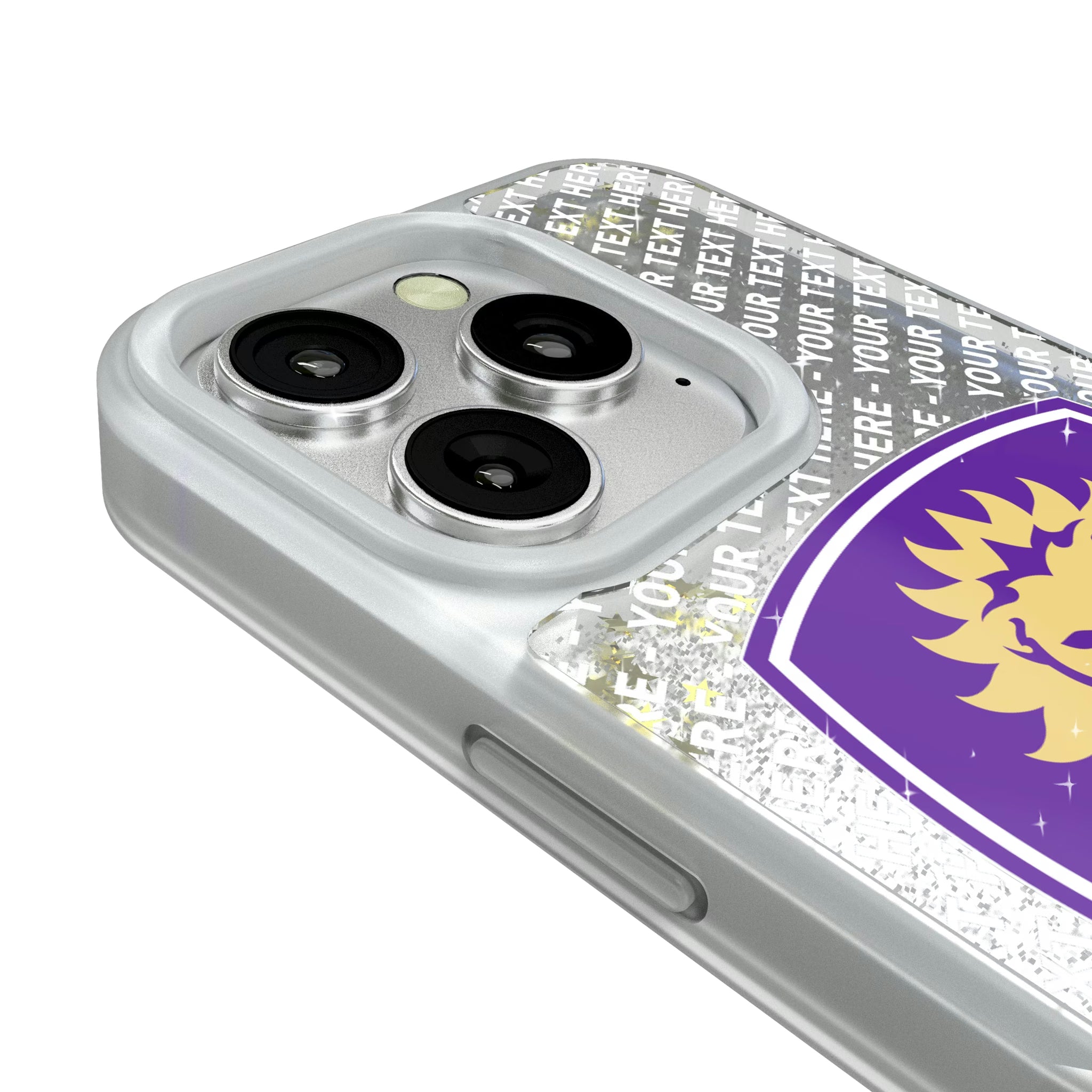 Orlando City Soccer Club Personalized EndZone Plus iPhone Glitter Phone Case for Apple iPhone - Detail#Device_iPhone 16 Pro