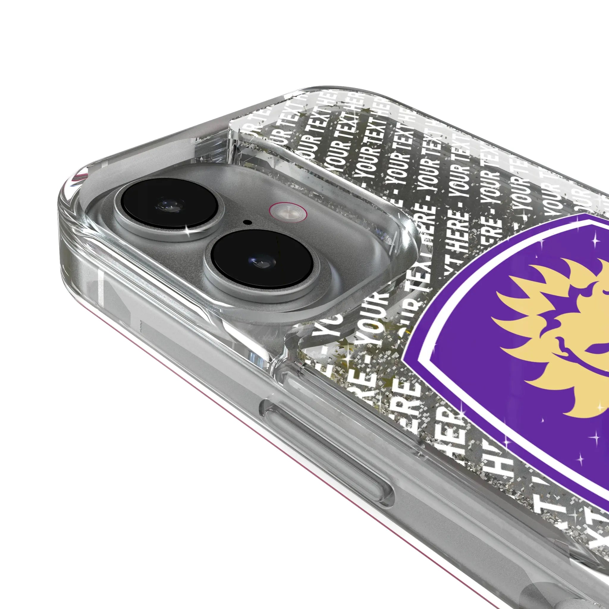 Orlando City Soccer Club Personalized EndZone Plus iPhone Glitter Phone Case for Apple iPhone - Detail
