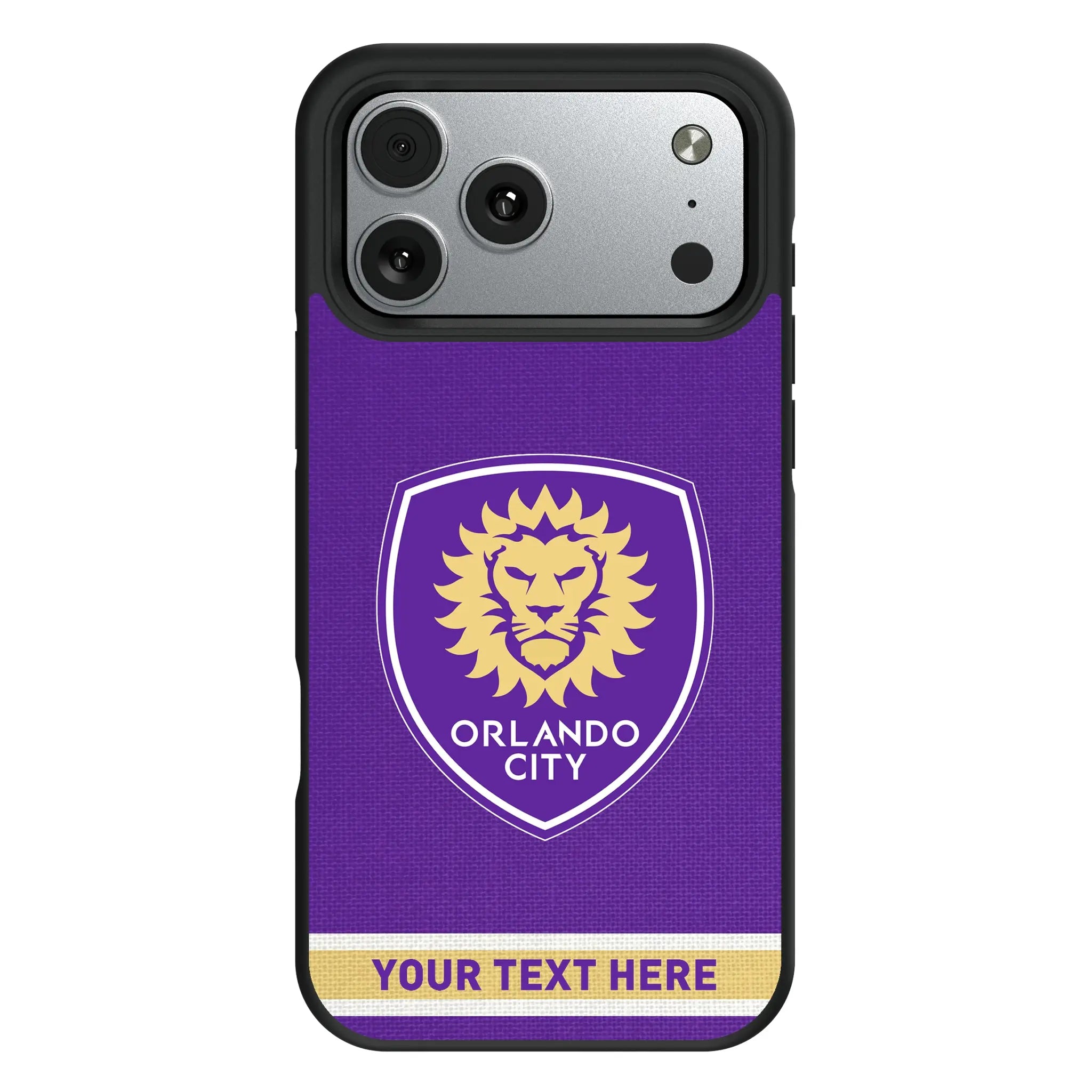 Orlando City Soccer Club Personalized Stripe iPhone Bump Phone Case for Apple iPhone#Device_iPhone 17 Pro Max