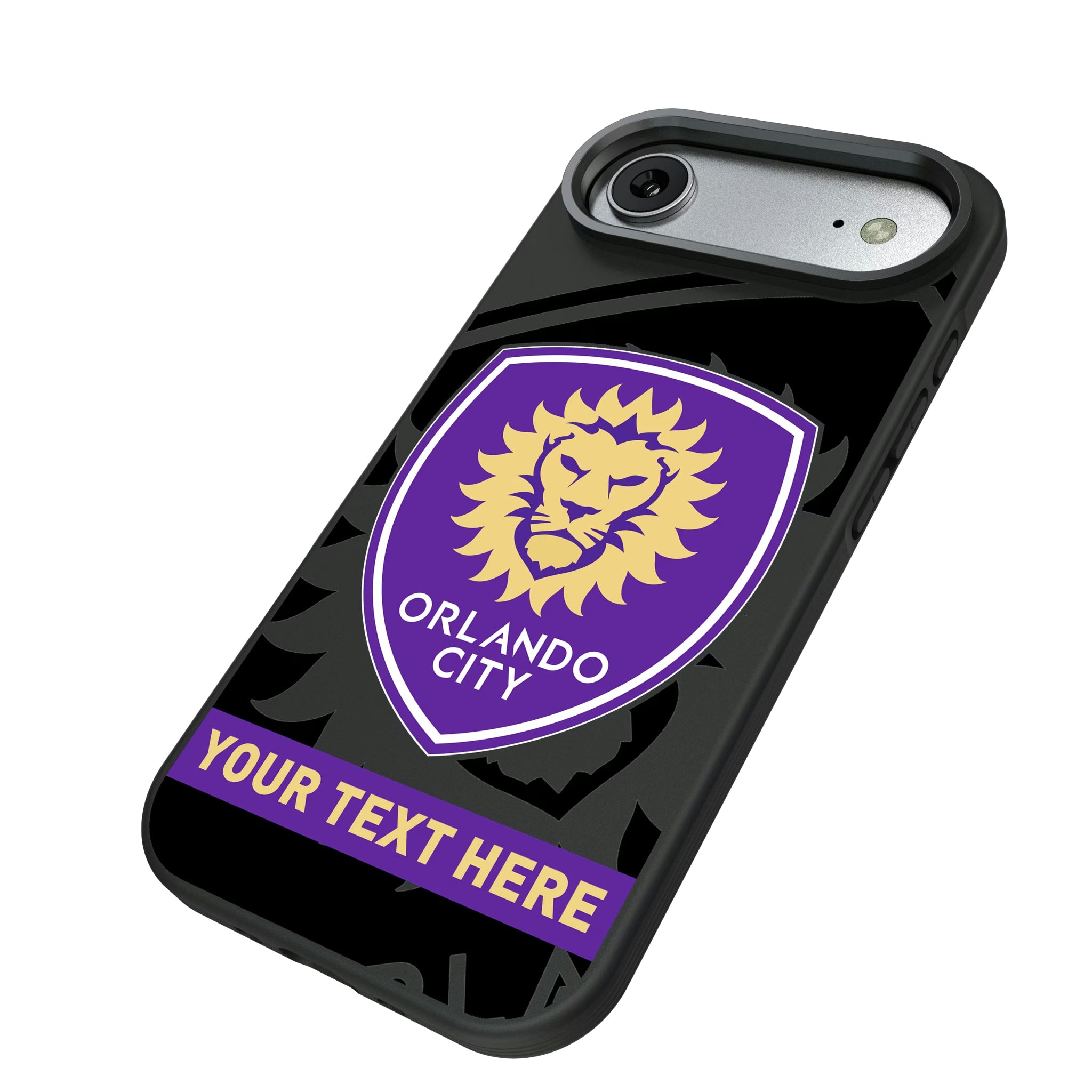 Orlando City Soccer Club Personalized Tilt iPhone Bump Phone Case for Apple iPhone - Isometric View#Device_iPhone Air