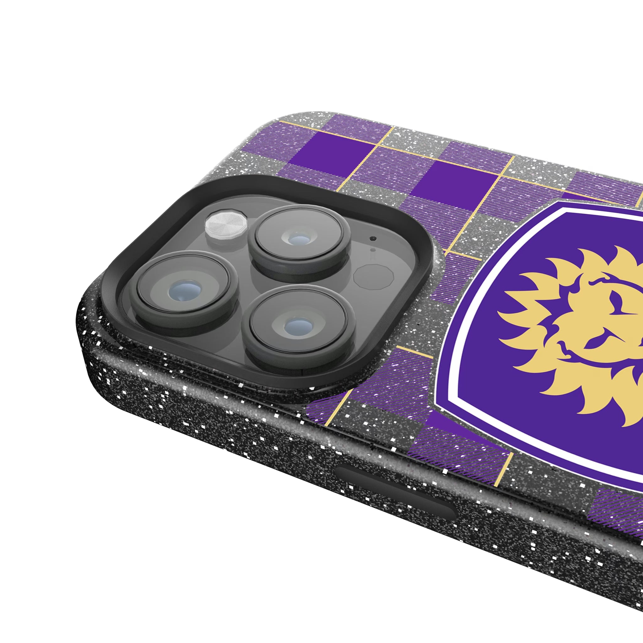 Orlando City Soccer Club Plaid iPhone Bling Phone Case for Apple iPhone - Detail