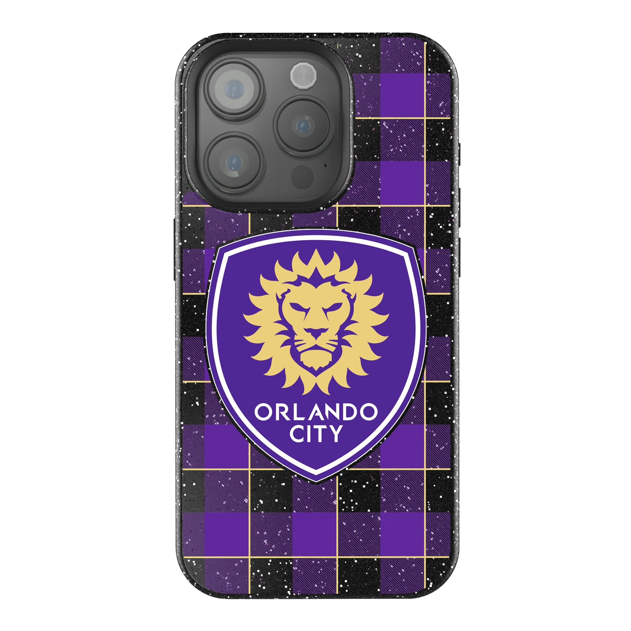 Orlando City Soccer Club Plaid iPhone Bling Phone Case for Apple iPhone