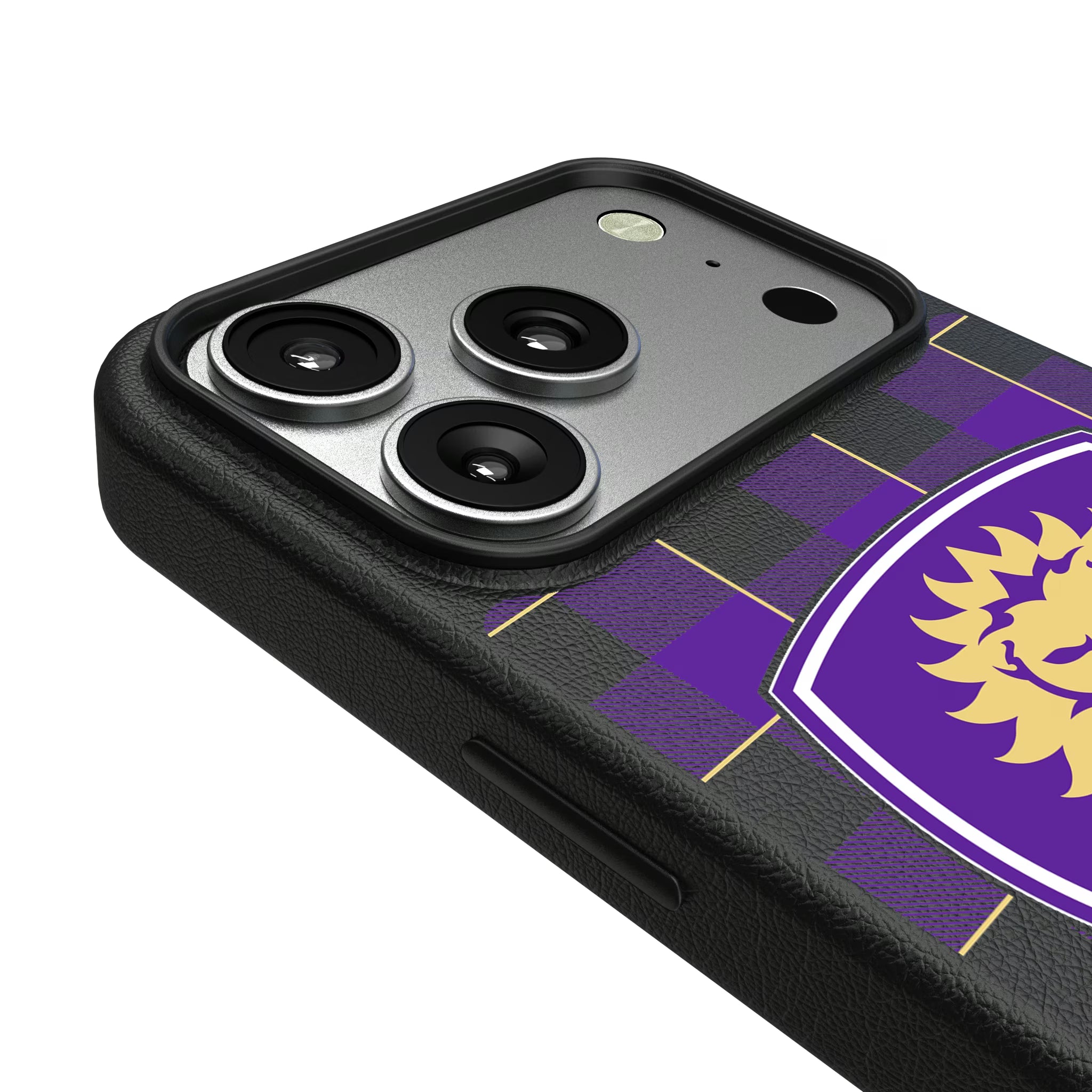 Orlando City Soccer Club Plaid iPhone MagSafe Compatible Phone Case for Apple iPhone - Detail#Device_iPhone 17 Pro
