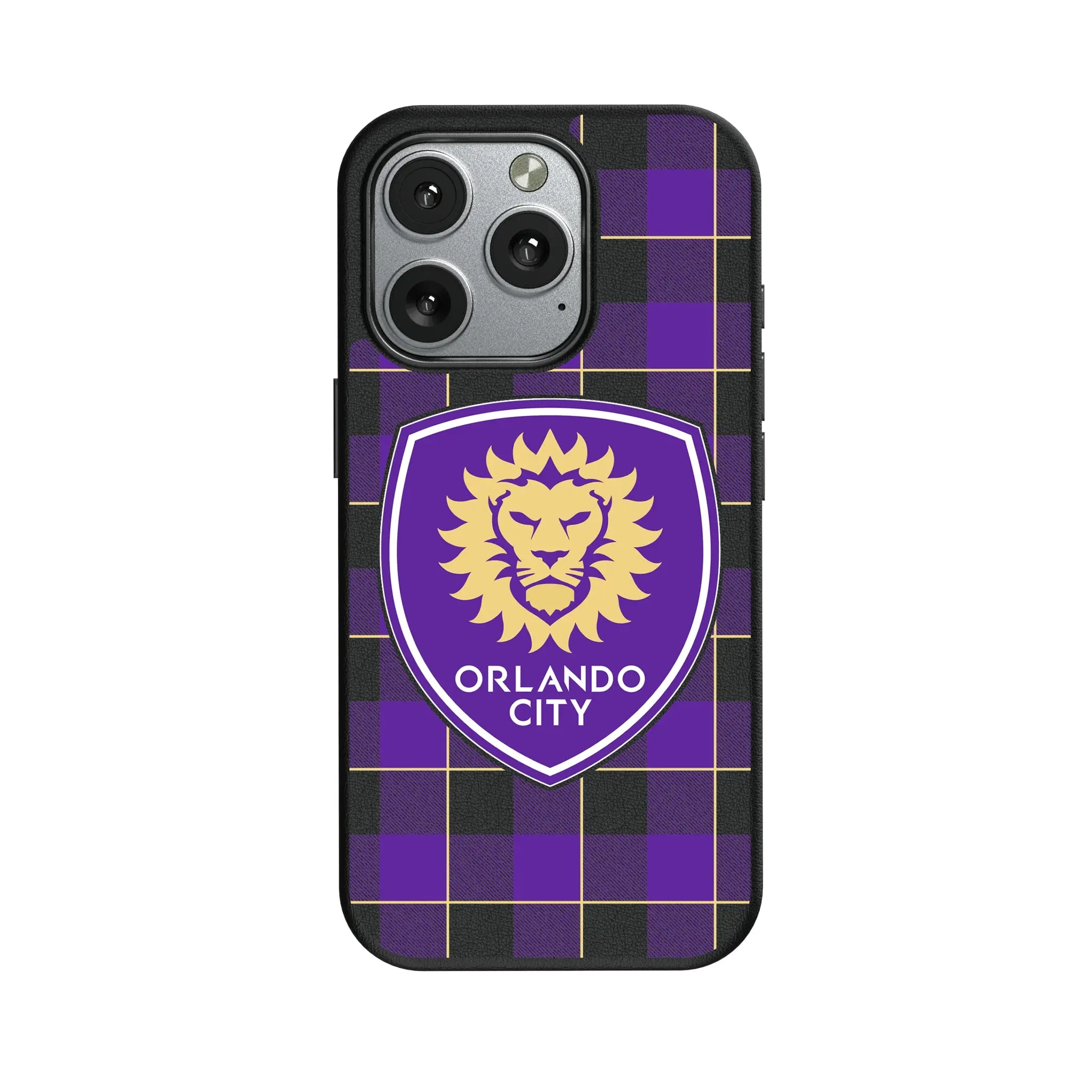 Orlando City Soccer Club Plaid iPhone MagSafe Compatible Phone Case for Apple iPhone