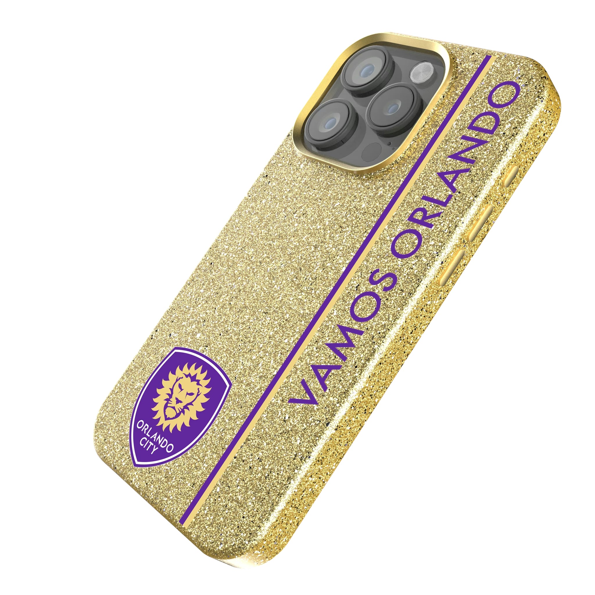 Orlando City Soccer Club Sidebar iPhone Bling Phone Case for Apple iPhone - Isometric View