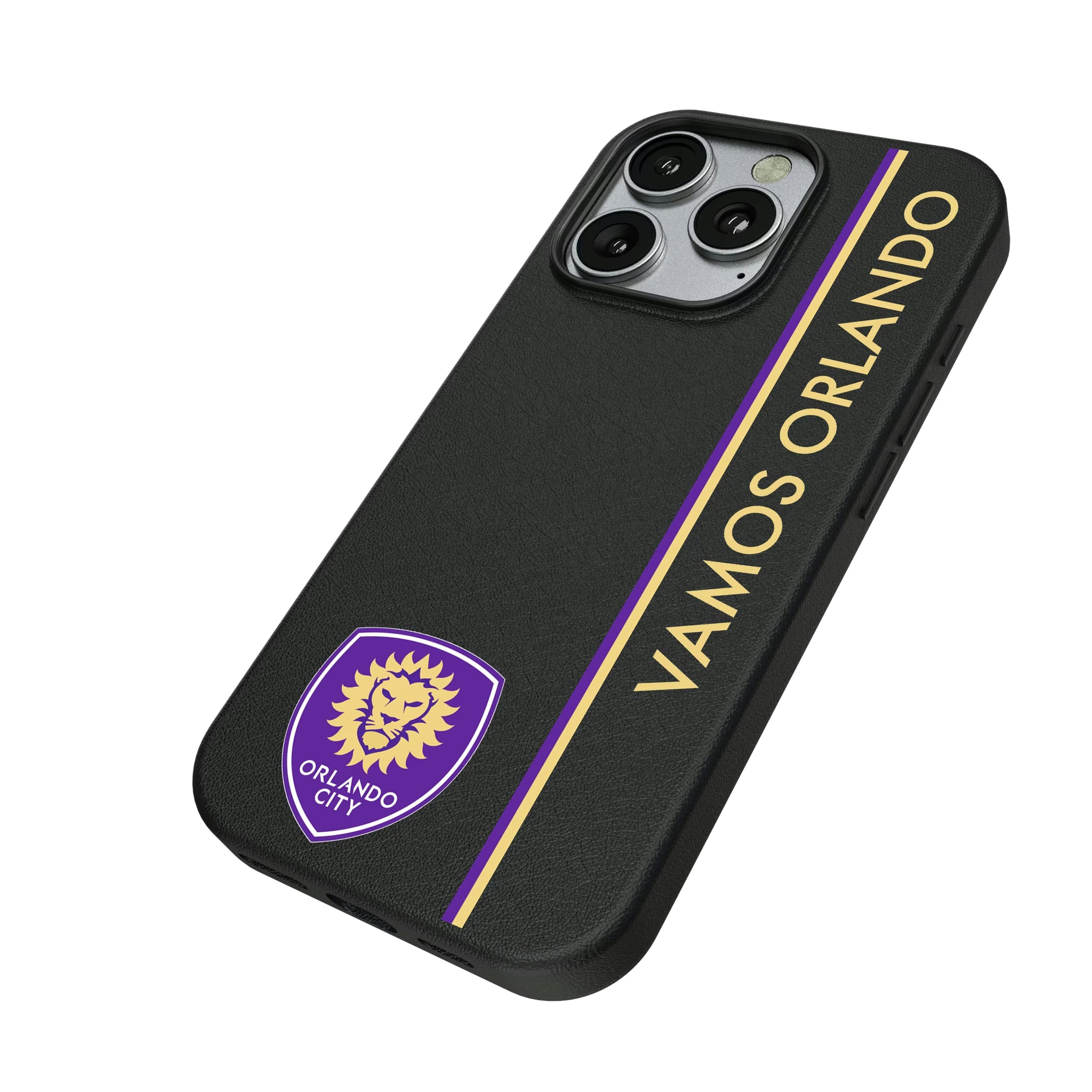 Orlando City Soccer Club Sidebar iPhone MagSafe Compatible Phone Case for Apple iPhone - Isometric View