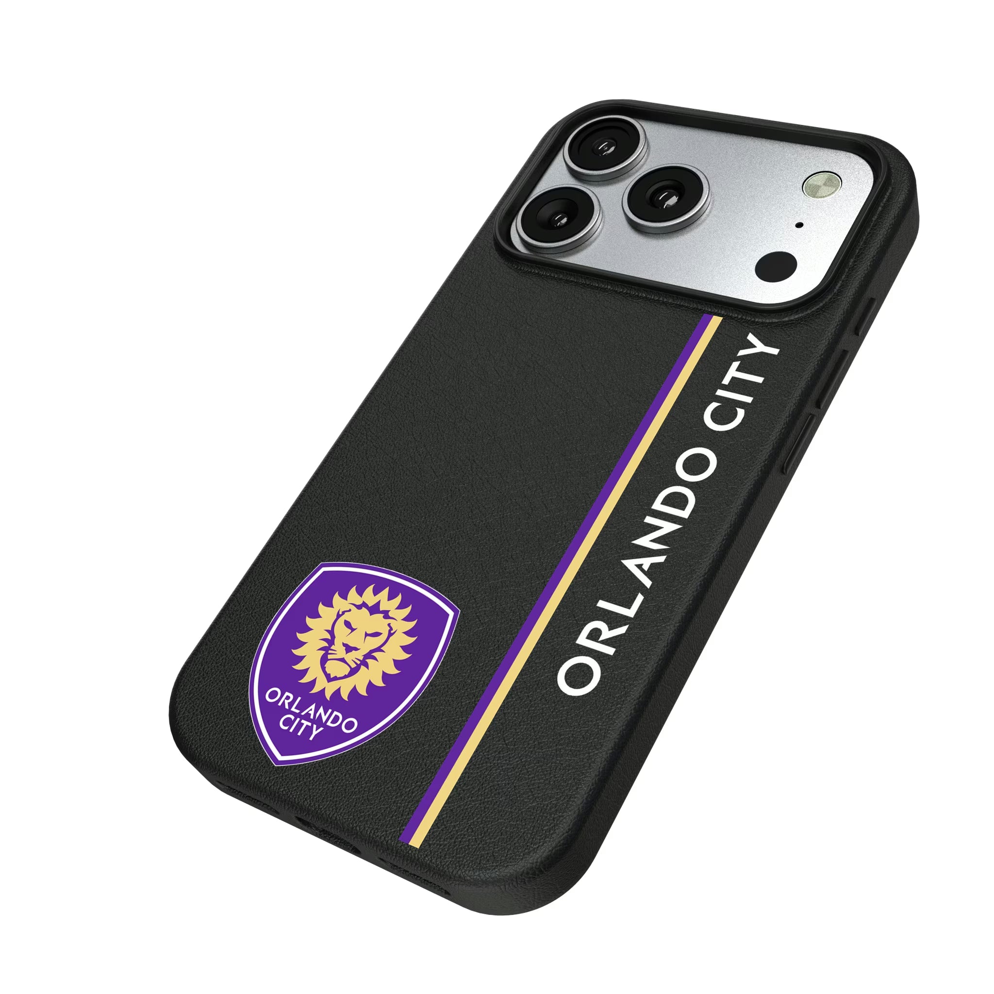 Orlando City Soccer Club Sidebar iPhone MagSafe Compatible Phone Case for Apple iPhone - Isometric View#Device_iPhone 17 Pro