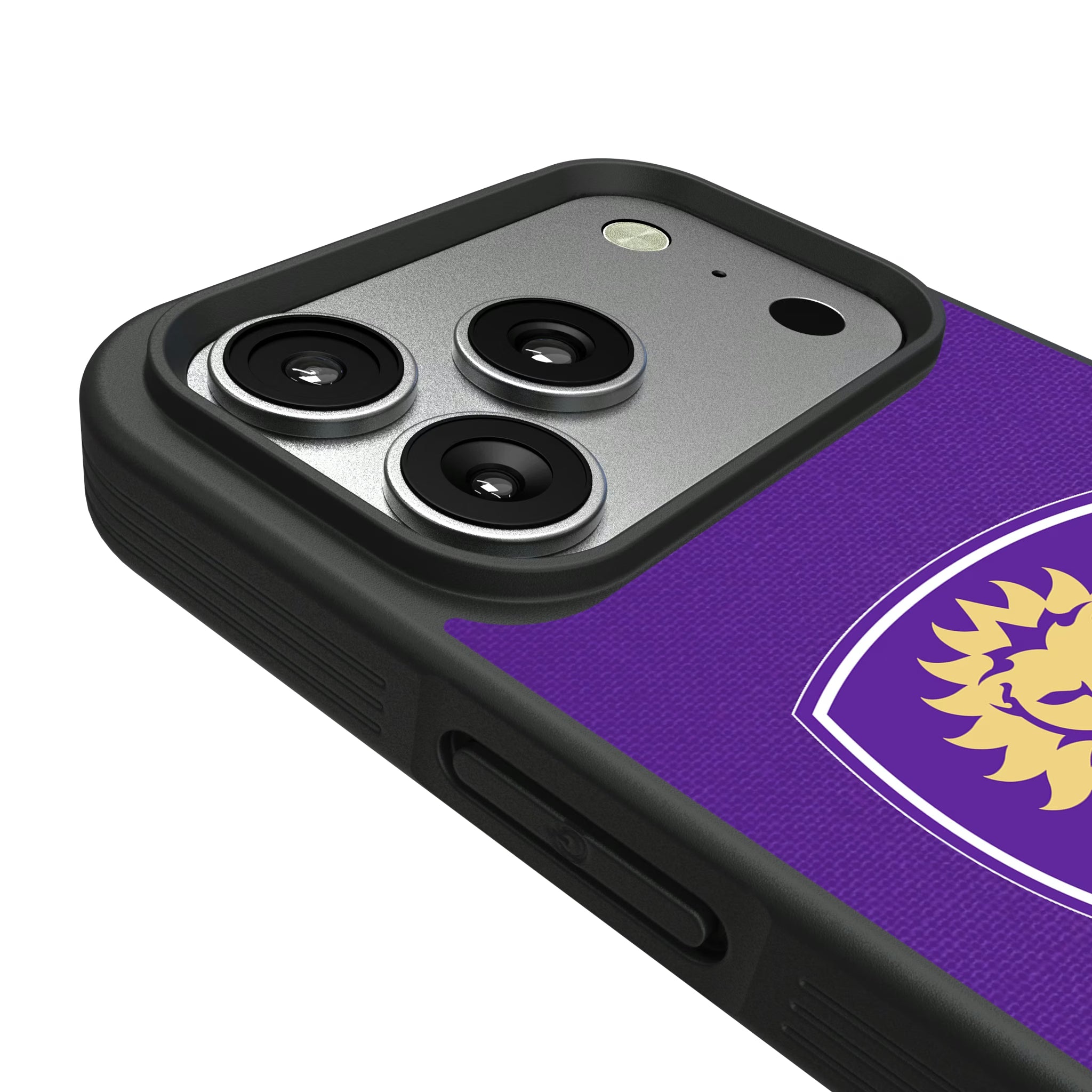 Orlando City Soccer Club Stripe iPhone Bump Phone Case for Apple iPhone - Detail#Device_iPhone 17 Pro