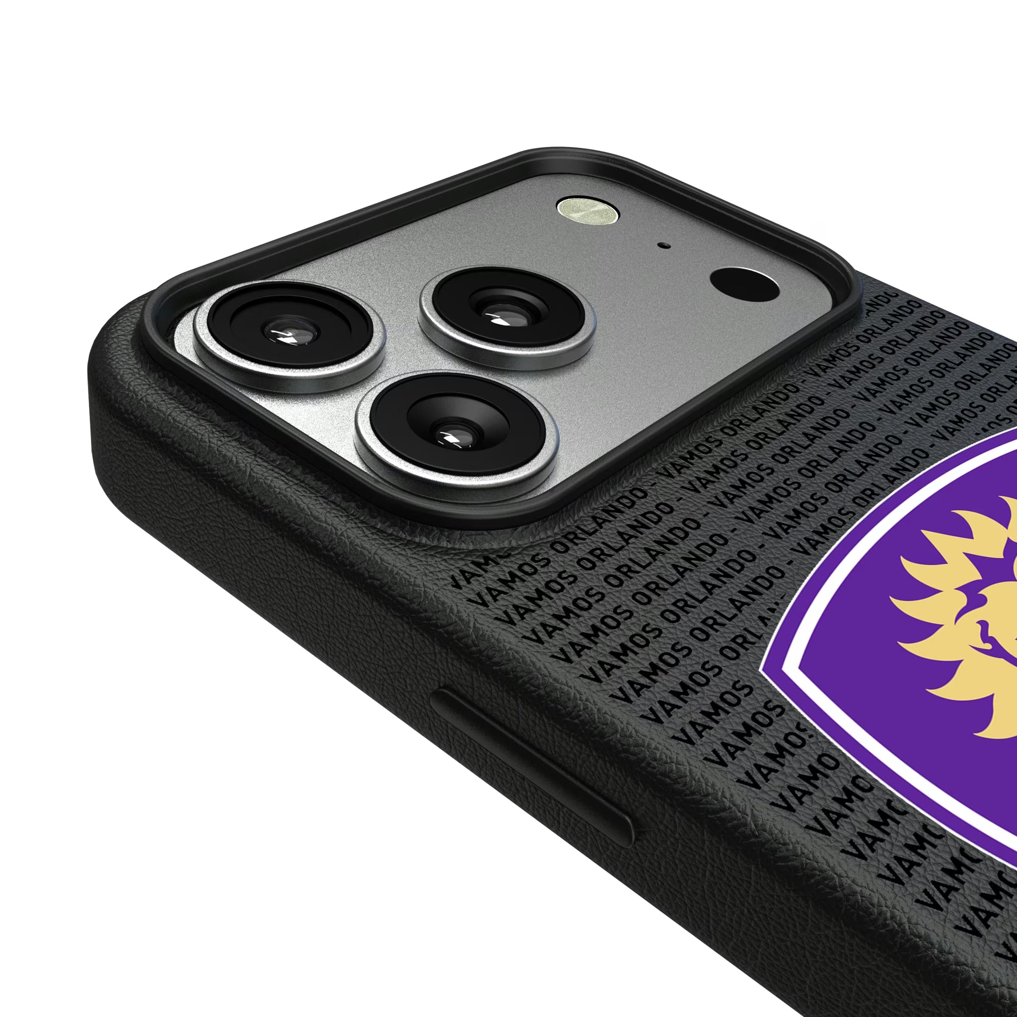 Orlando City Soccer Club Text Backdrop iPhone MagSafe Compatible Phone Case for Apple iPhone - Detail#Device_iPhone 17 Pro
