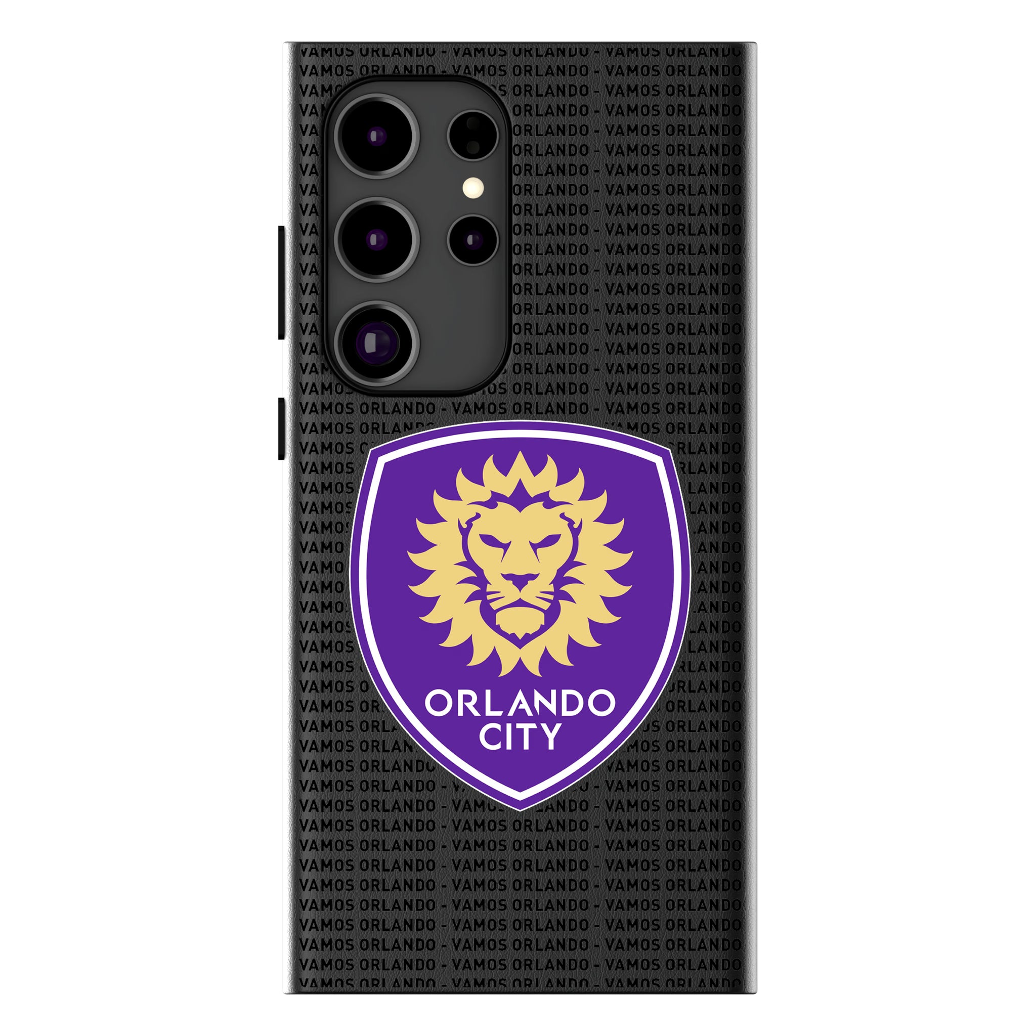 Orlando City Soccer Club Text Backdrop Galaxy MagSafe Compatible Phone Case for Samsung Galaxy