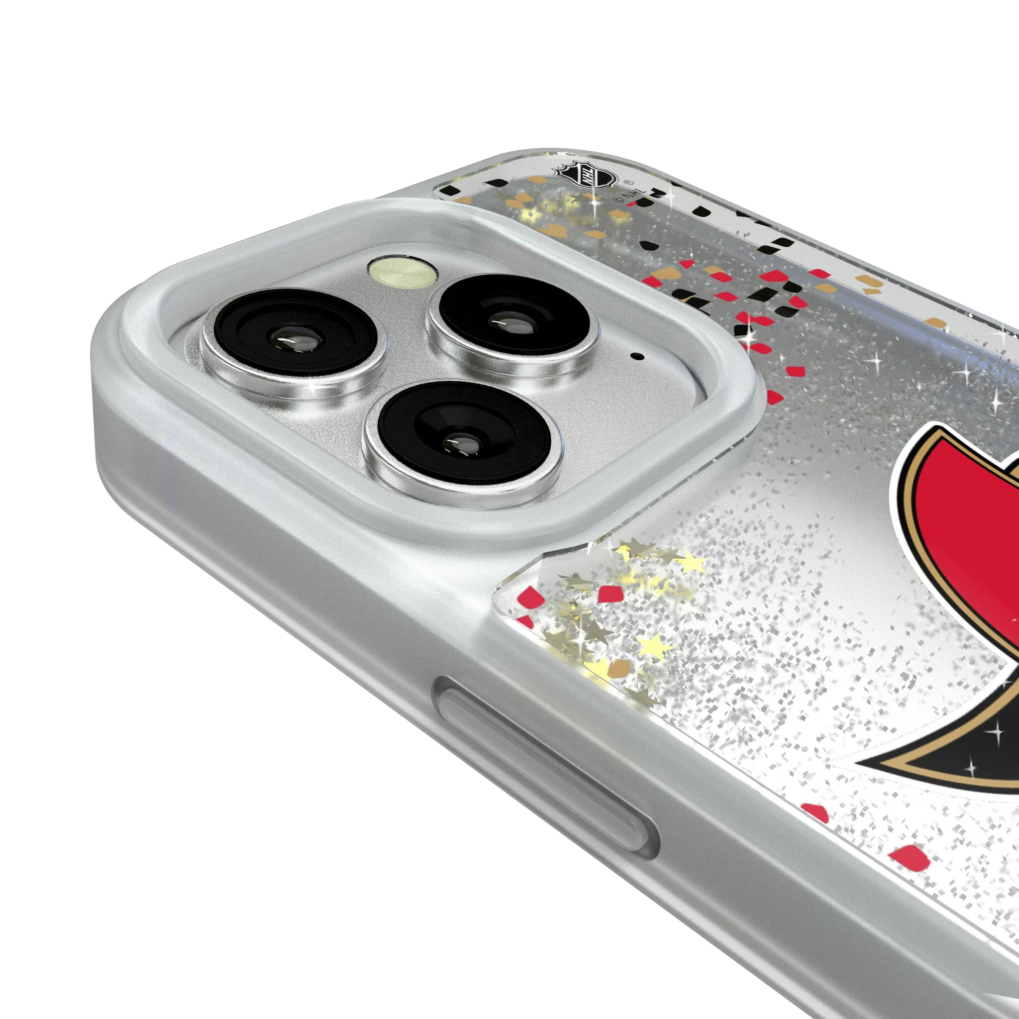 Ottawa Senators Confetti iPhone Glitter Phone Case for Apple iPhone - Detail#Device_iPhone 16 Pro