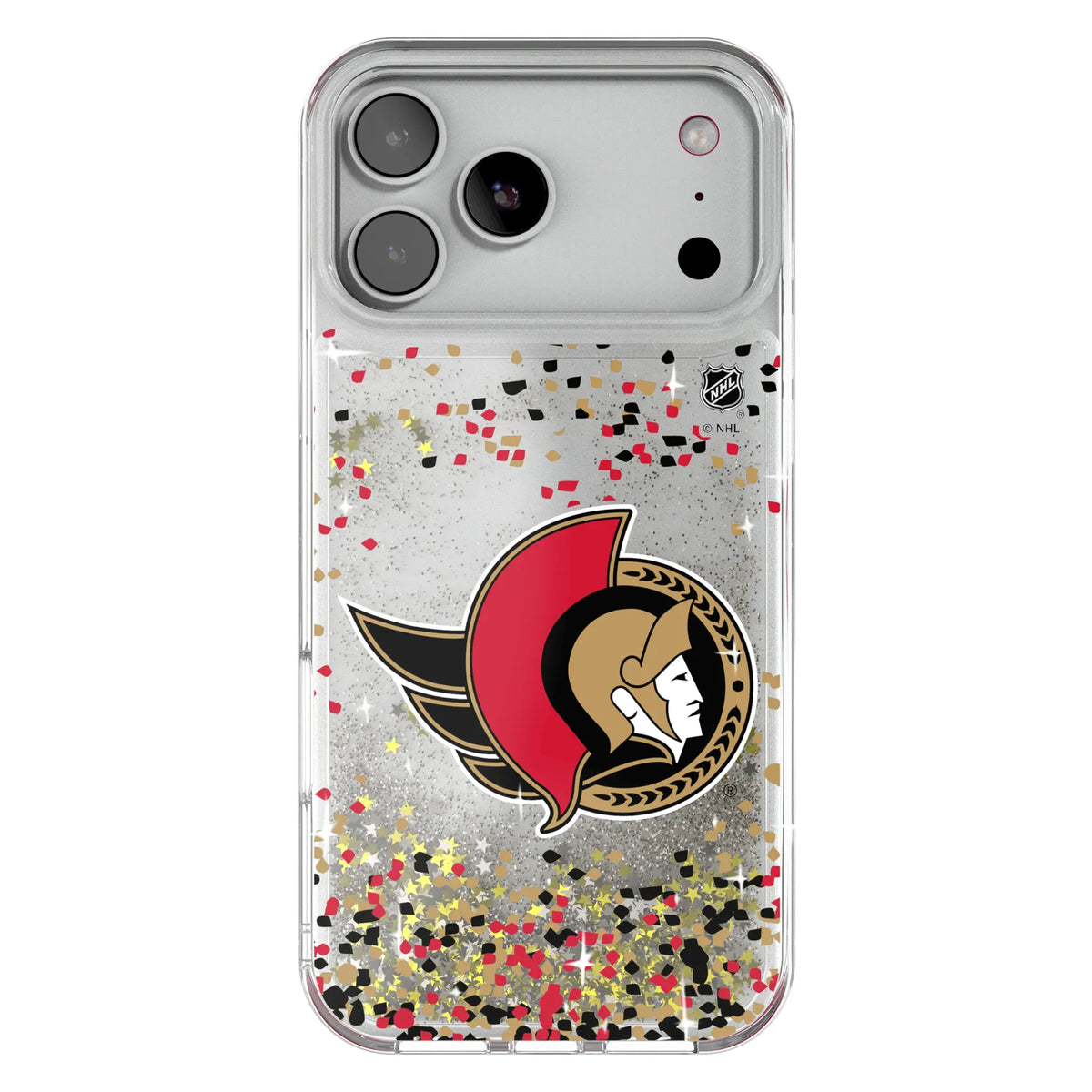 Ottawa Senators Confetti Glitter Phone Case for Apple iPhone