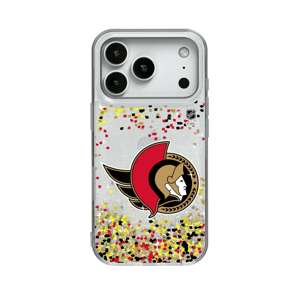Ottawa Senators Confetti Glitter Phone Case for Apple iPhone