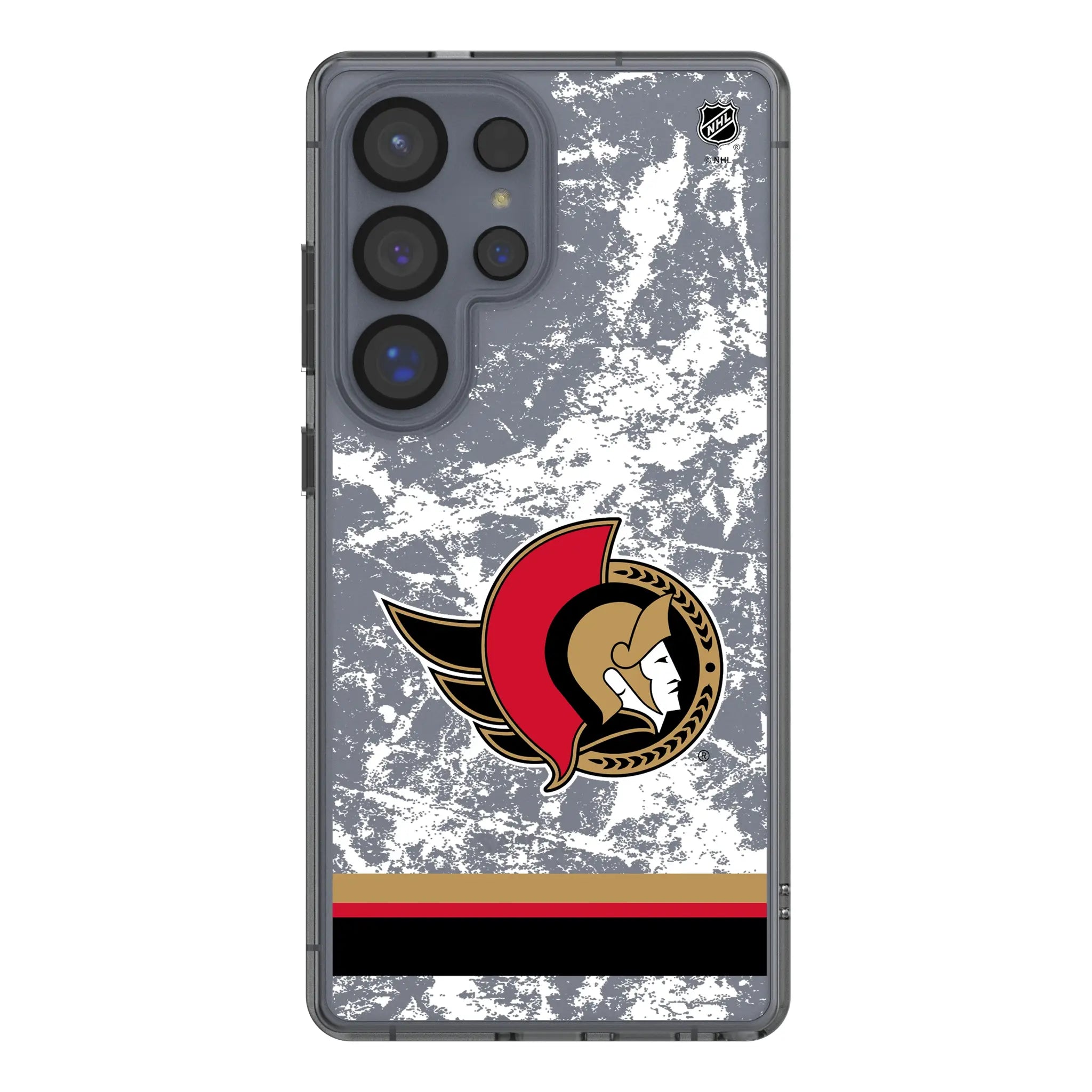 Ottawa Senators Ice Stripe Galaxy Clear Phone Case for Samsung Galaxy#Device_Galaxy S25 Ultra