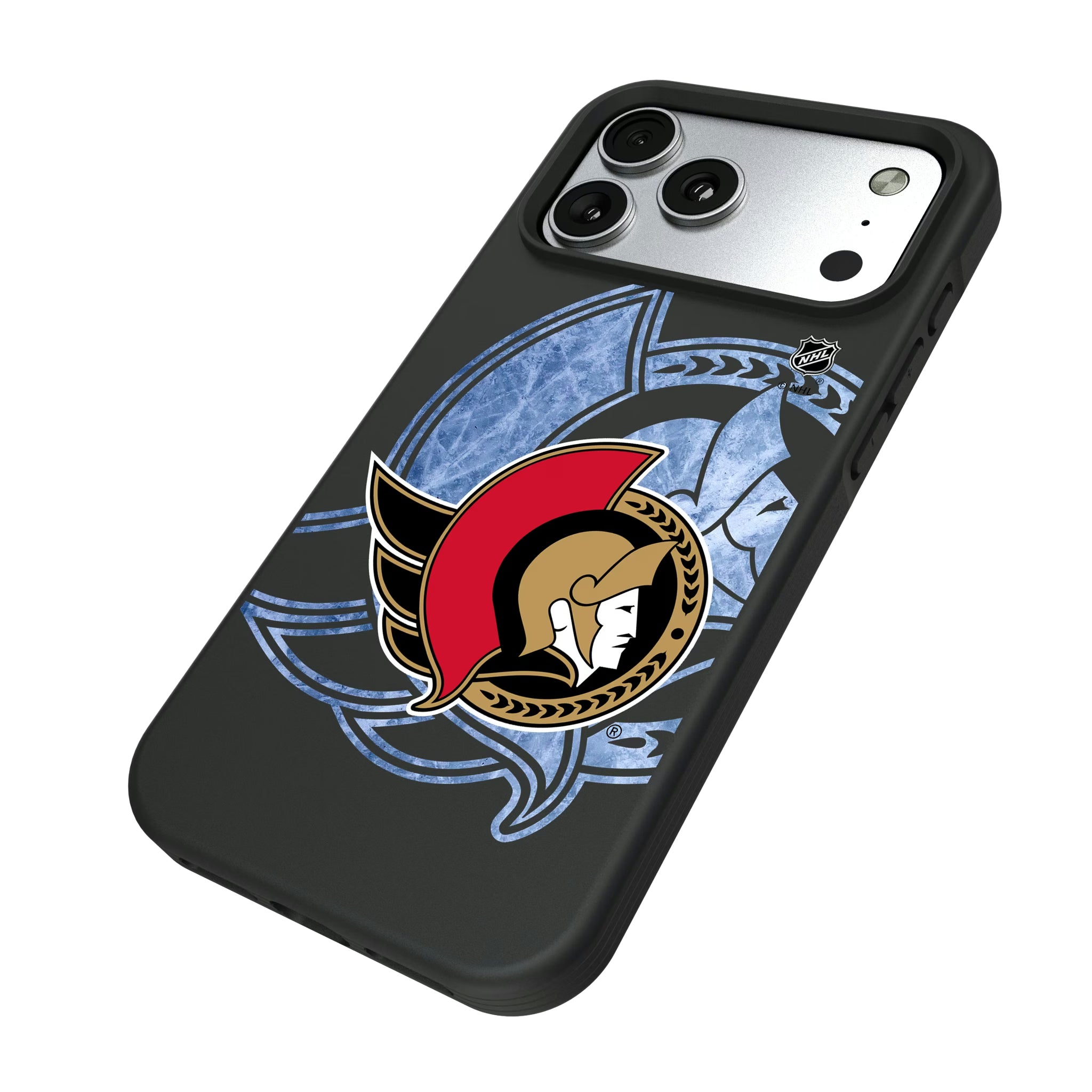Ottawa Senators Ice Tilt iPhone Bump Phone Case for Apple iPhone - Isometric View#Device_iPhone 17 Pro Max