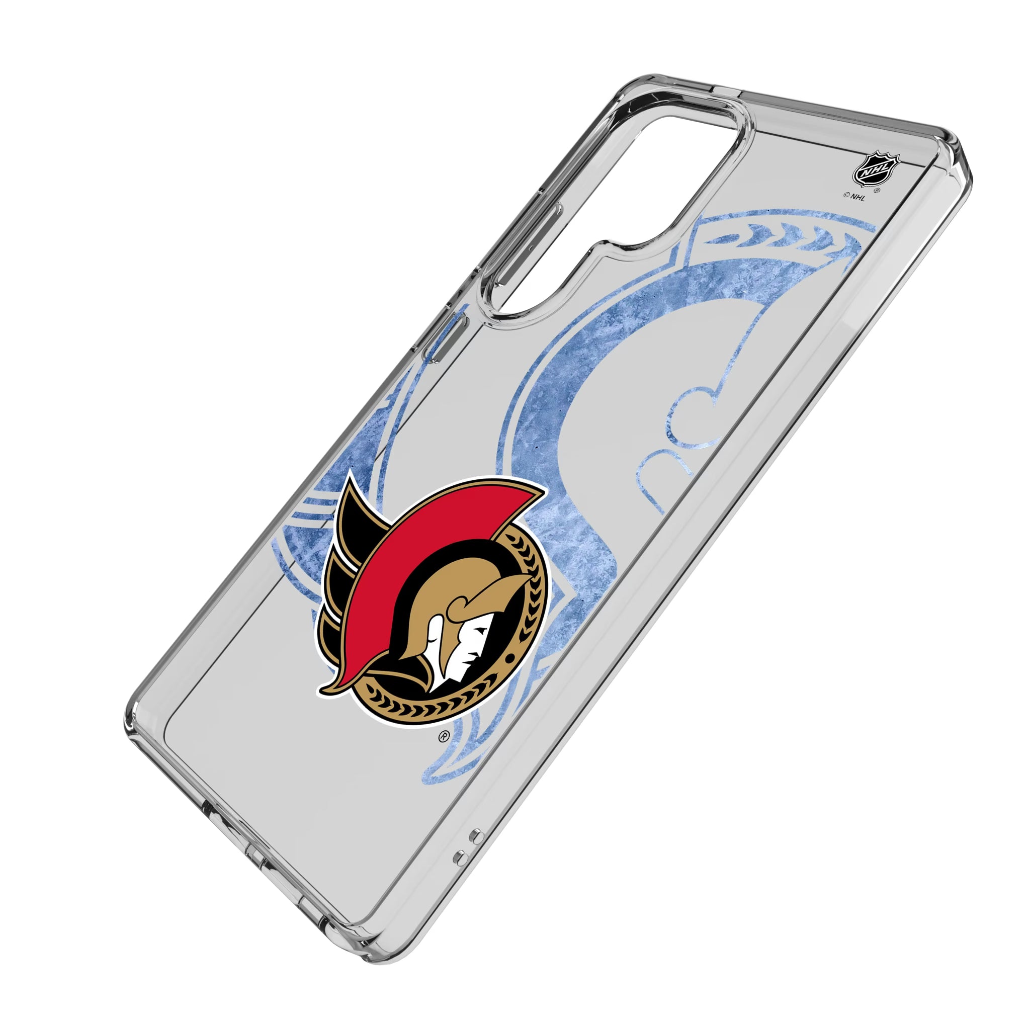 Ottawa Senators Ice Tilt Galaxy Clear Phone Case for Samsung Galaxy - Isometric View
