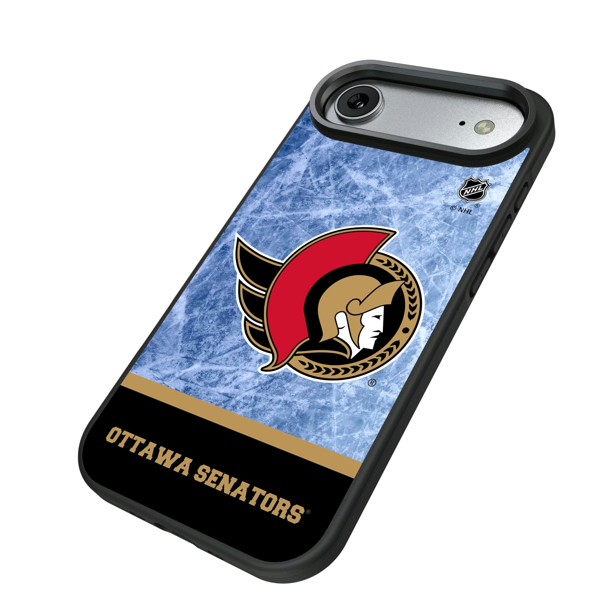 Ottawa Senators Ice Wordmark iPhone Bump Phone Case for Apple iPhone - Isometric View#Device_iPhone Air