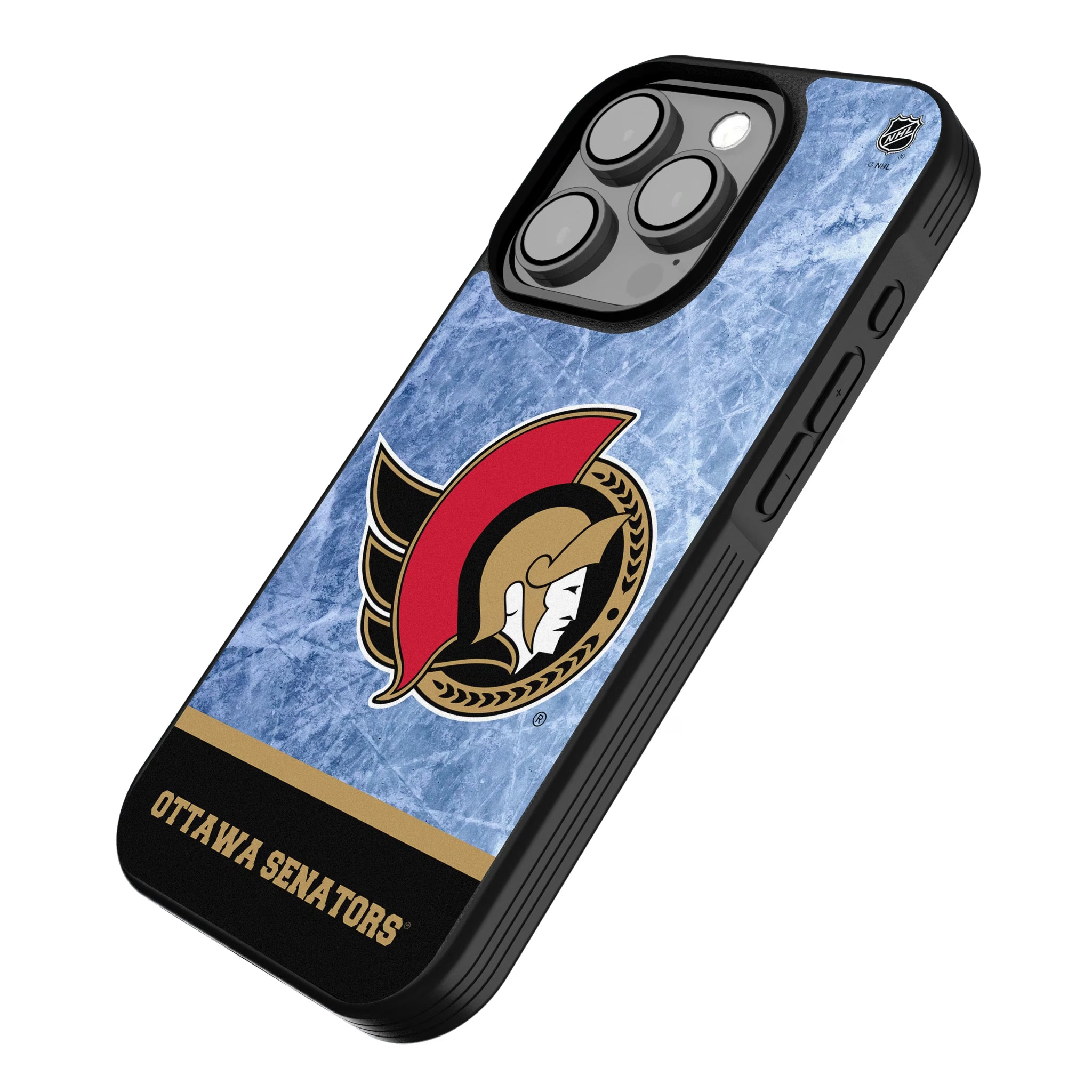 Ottawa Senators Ice Wordmark iPhone Bump Phone Case for Apple iPhone - Isometric View