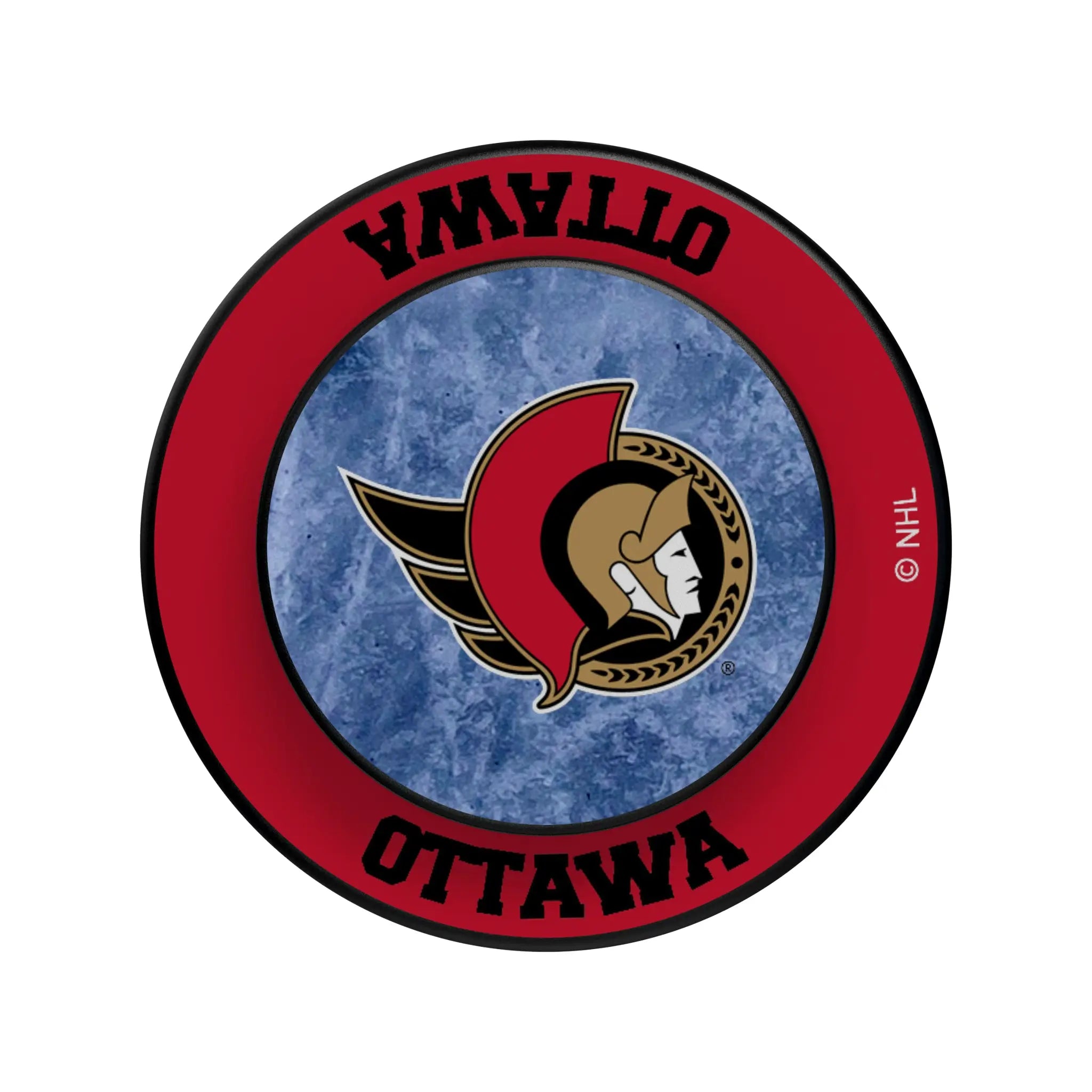 Ottawa Senators Ice Wordmark Popsockets Round Magnetic