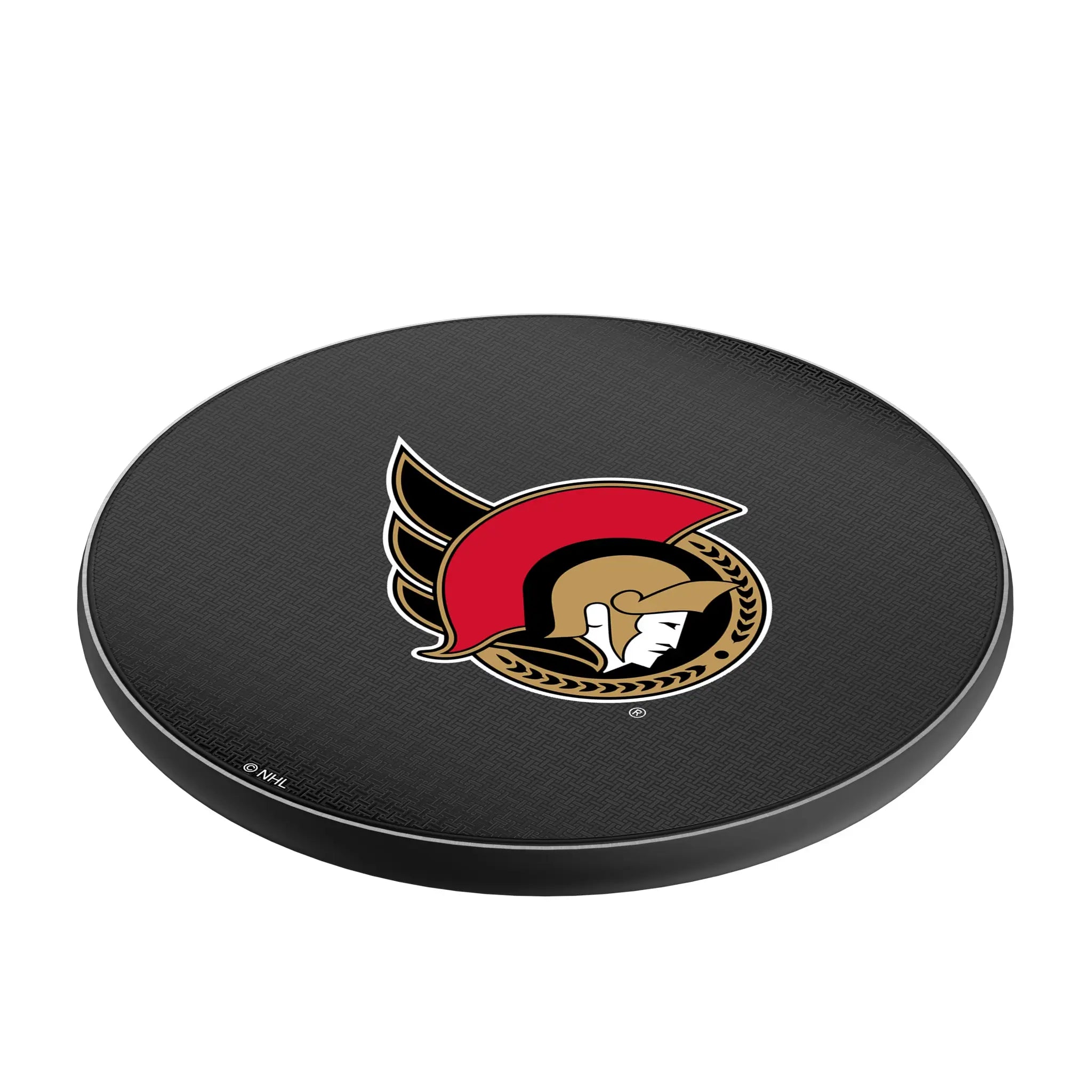 Ottawa Senators Linen 15-Watt Wireless Charger - Isometric View