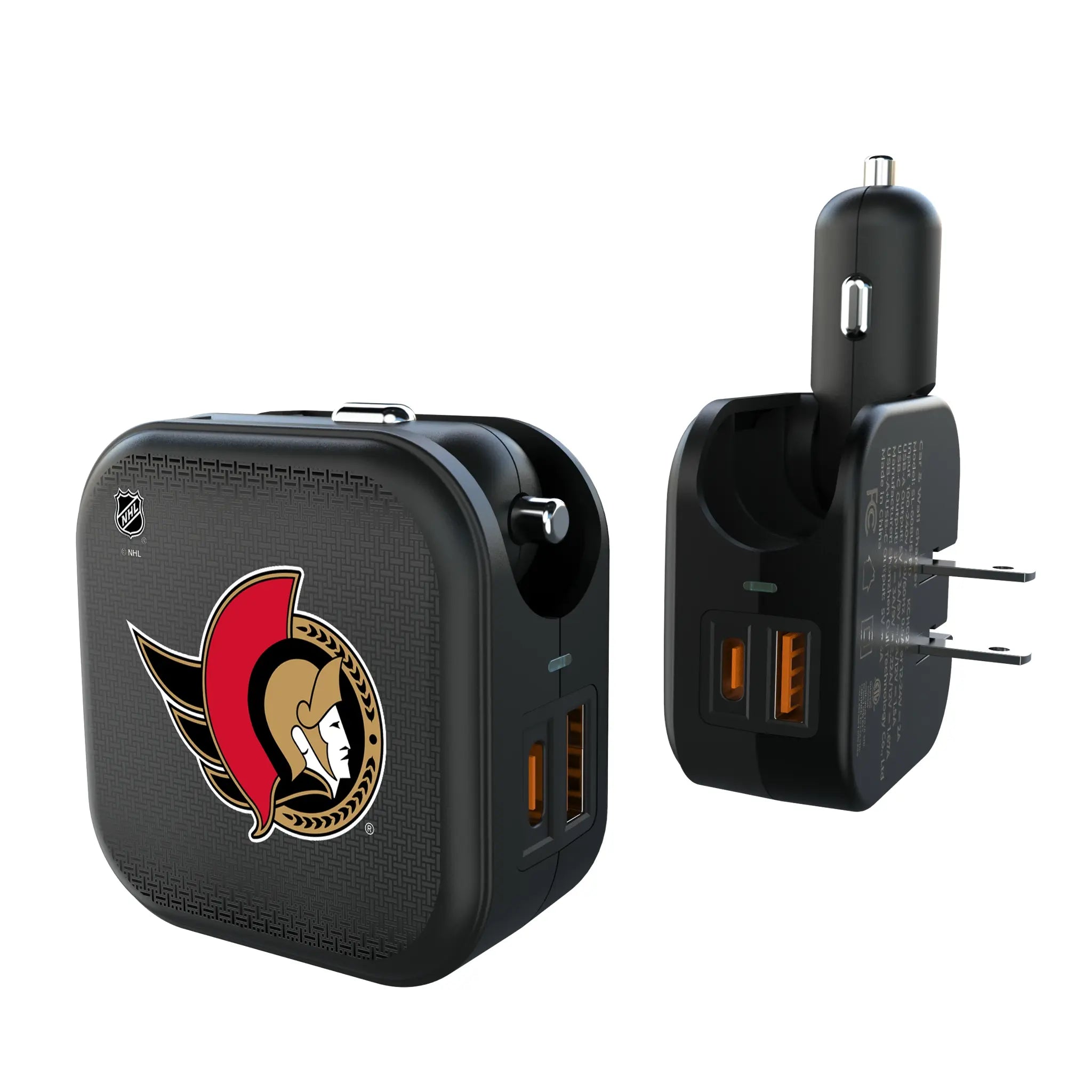 Ottawa Senators Linen 2 in 1 USB A/C Charger