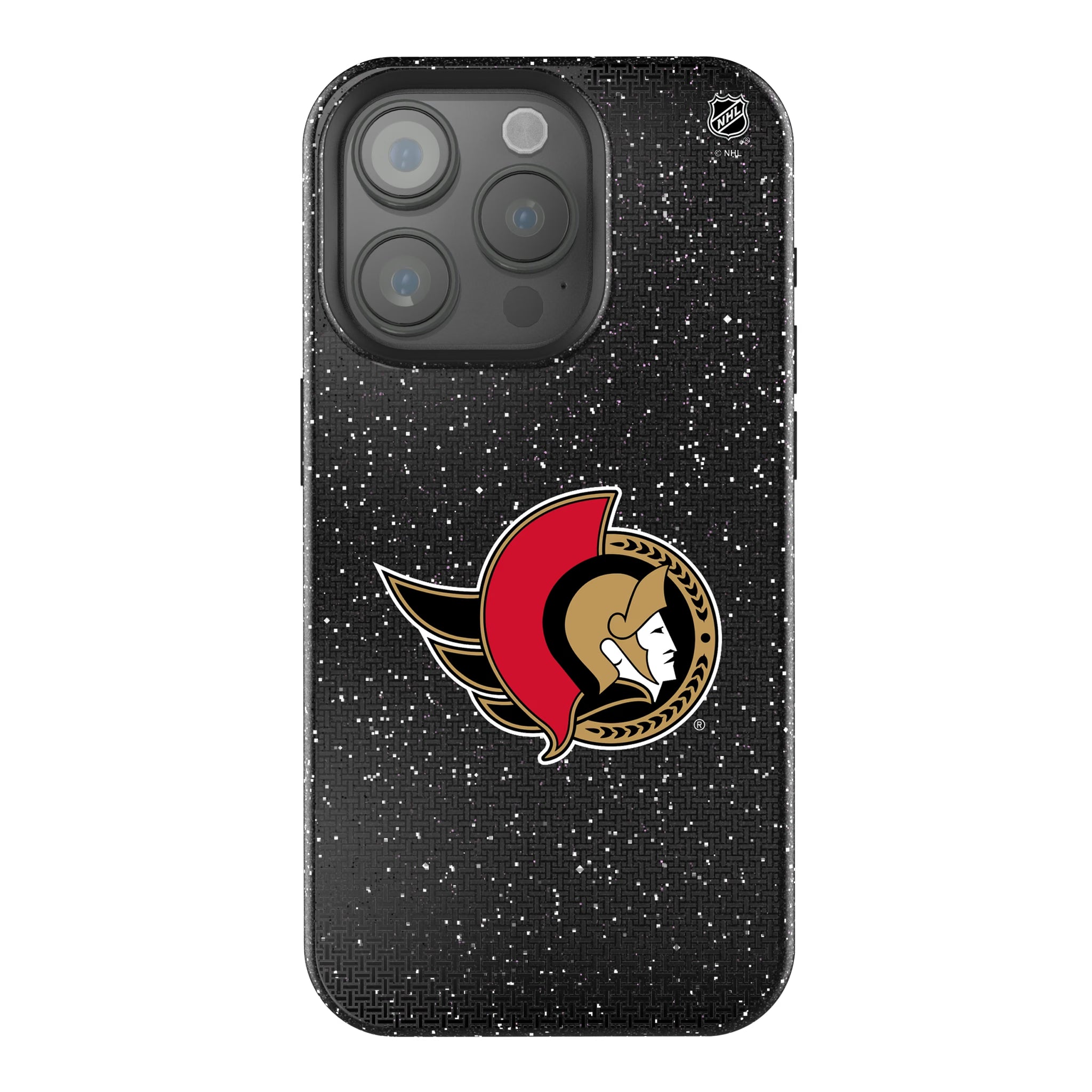 Ottawa Senators Linen iPhone Bling Phone Case for Apple iPhone